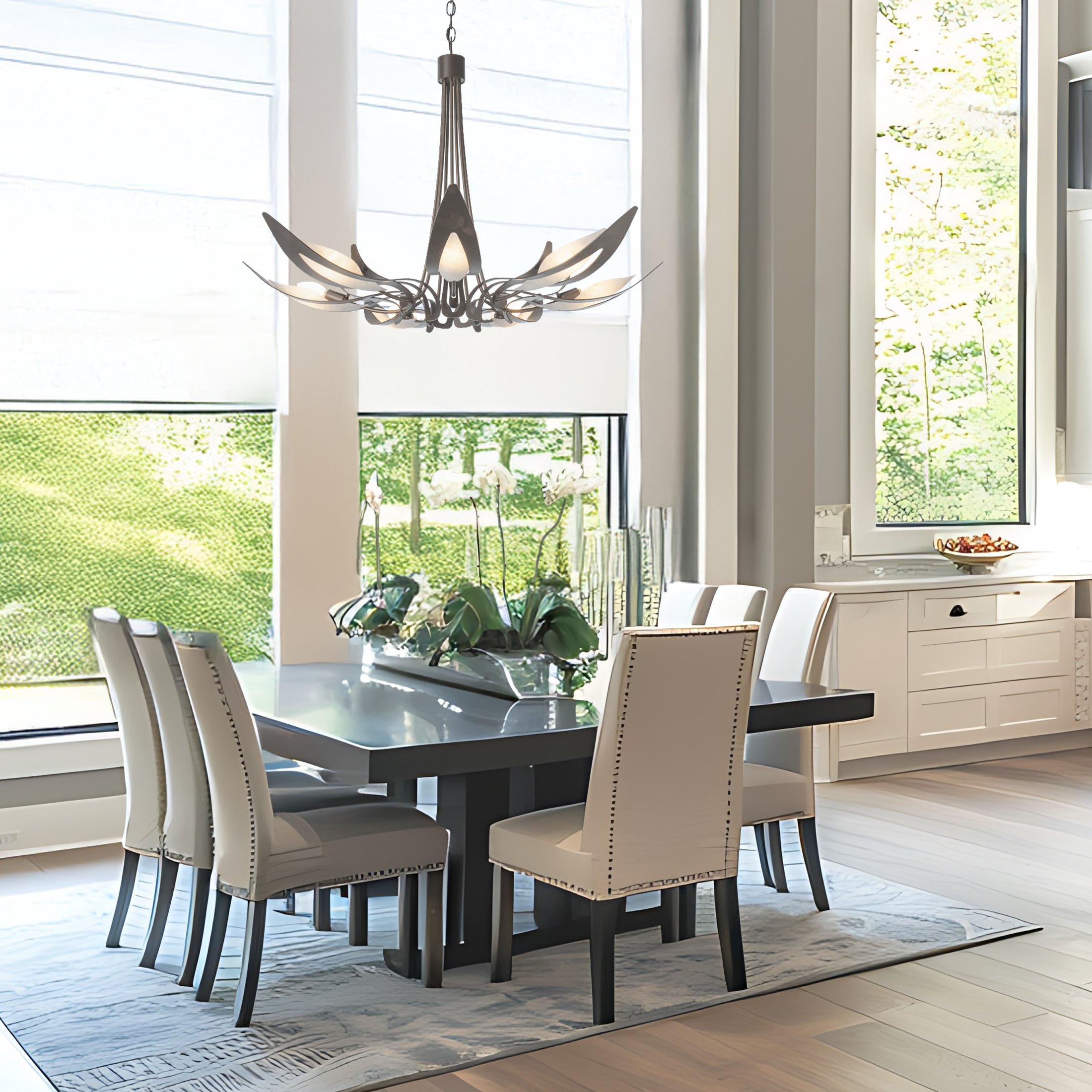 Parasol 7-Light Chandelier | by Hubbardton Forge | 101320