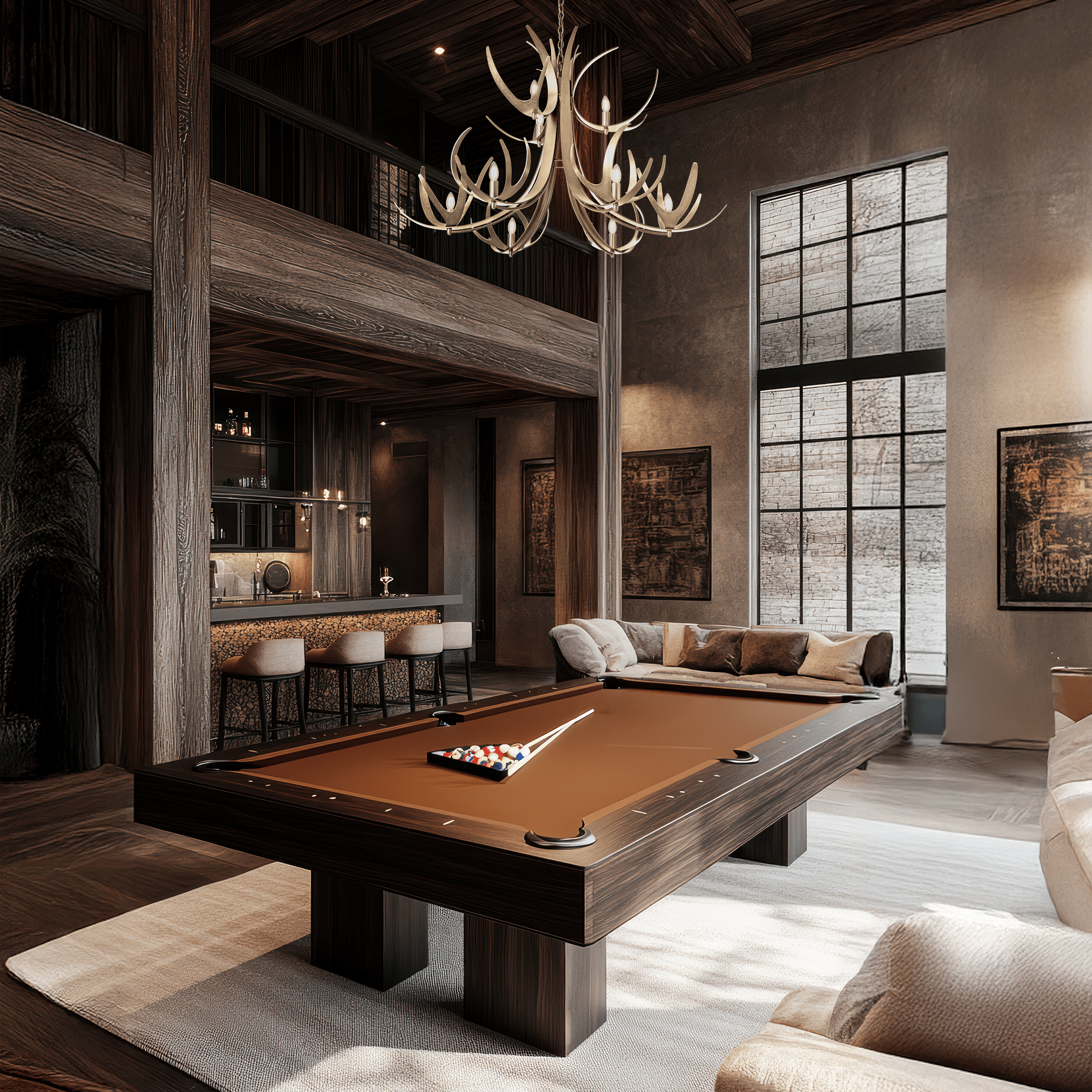 Caribou 9-Light Tiered Chandelier | by Hubbardton Forge | 101326