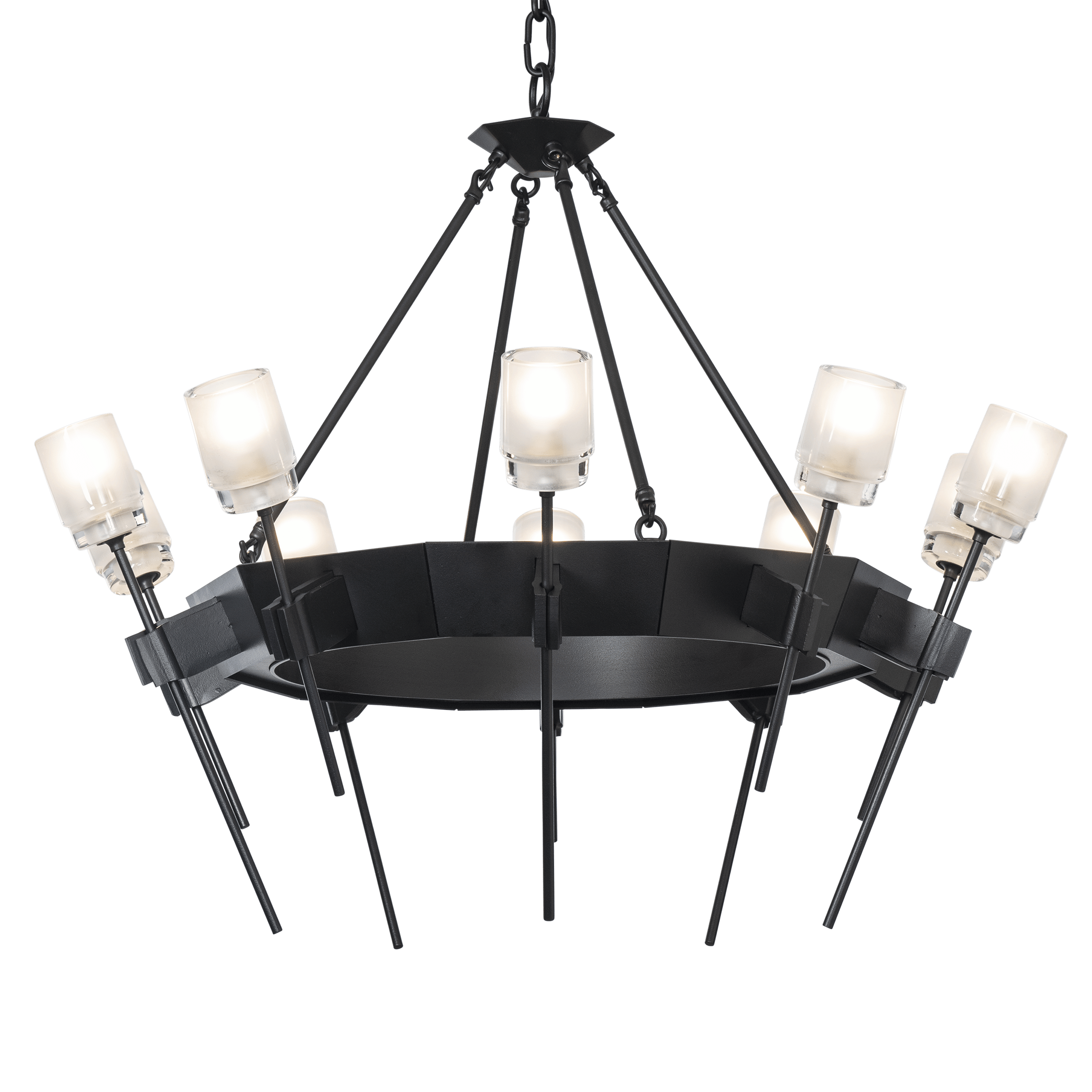 Circular light chandelier outlet