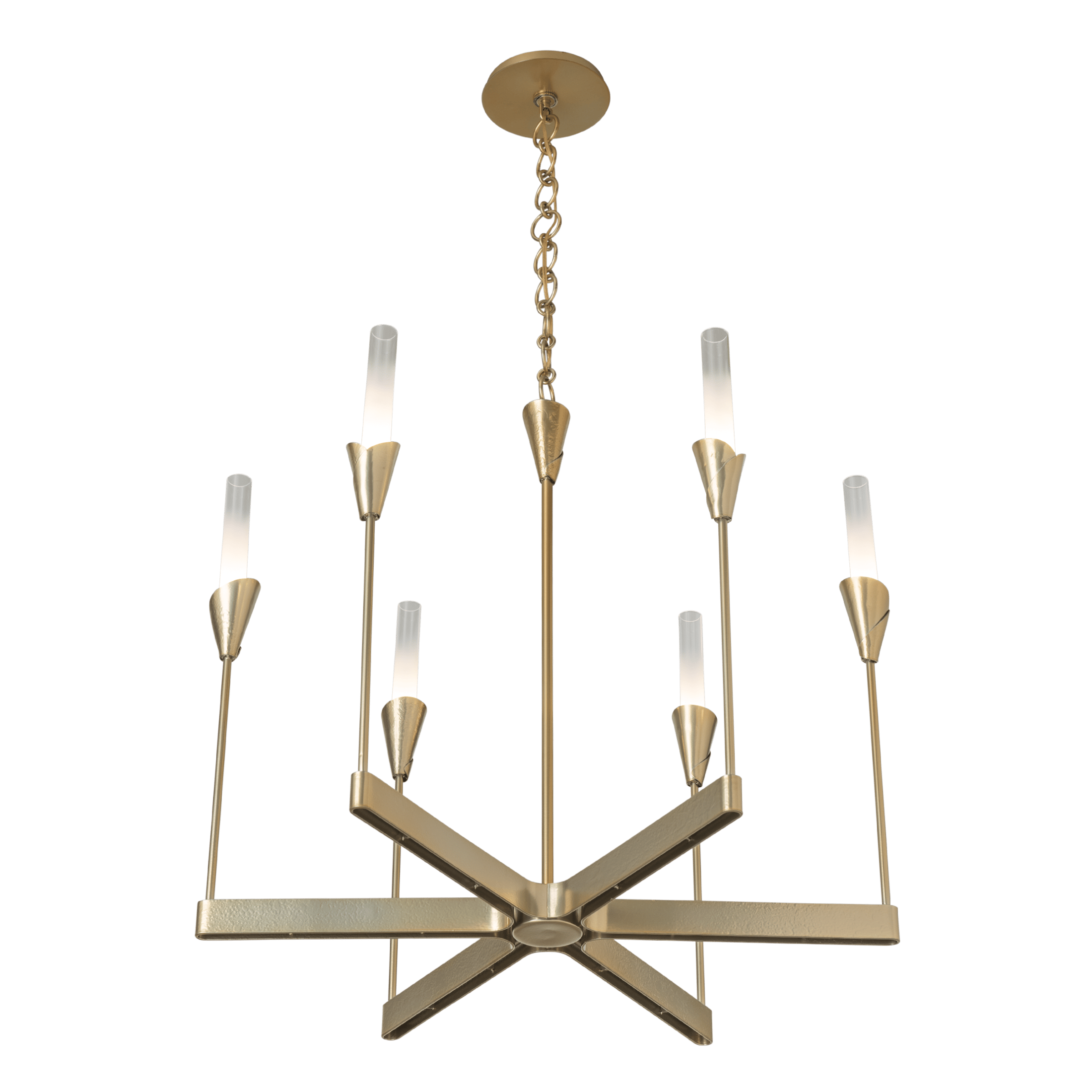 ☆hsnysdmh☆ Lilium 6-Light Chandelier | by Hubbardton Forge | 101702