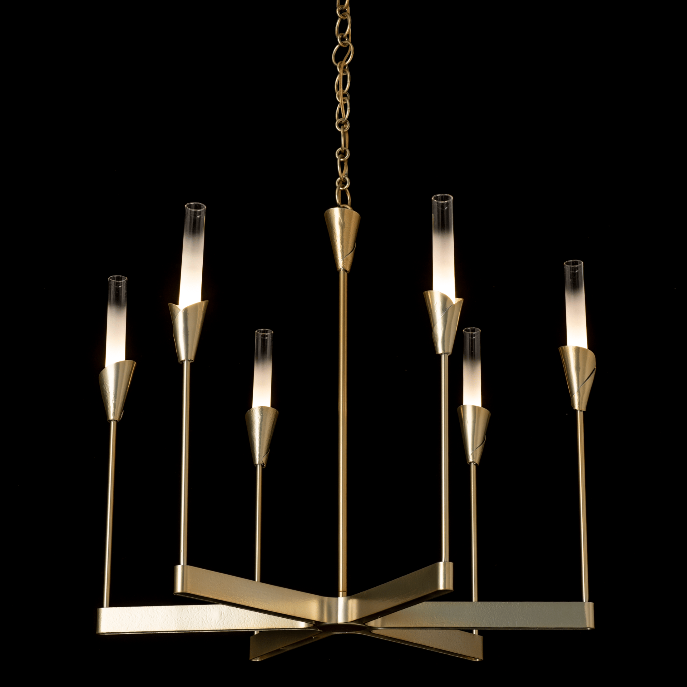 menu HallgeirChamberLightホルゲール チェンバーライト Lilium 6-Light Chandelier | by Hubbardton Forge | 101702