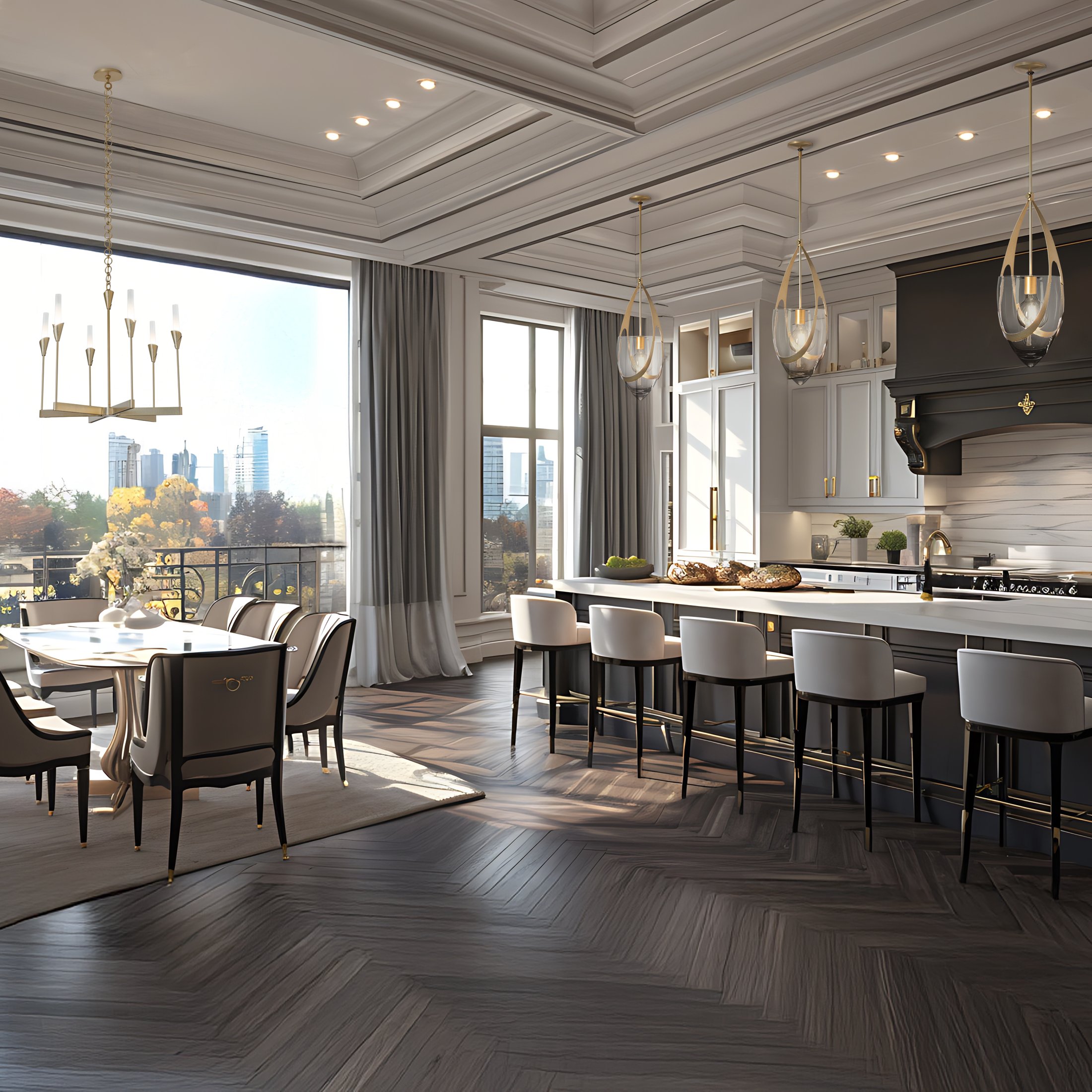 Lilium 6-Light Chandelier | by Hubbardton Forge | 101702