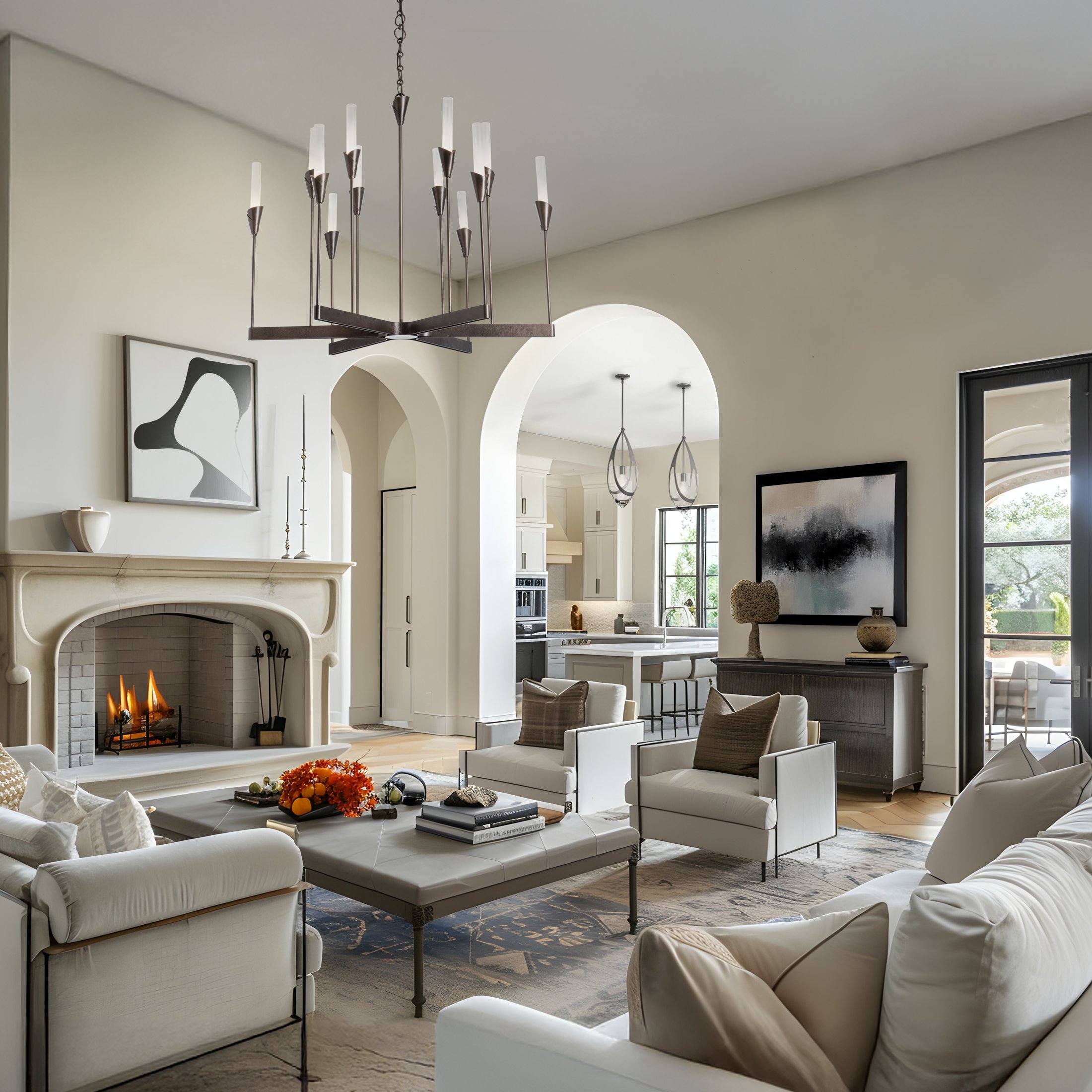 Lilium 12-Light Chandelier | by Hubbardton Forge | 101706