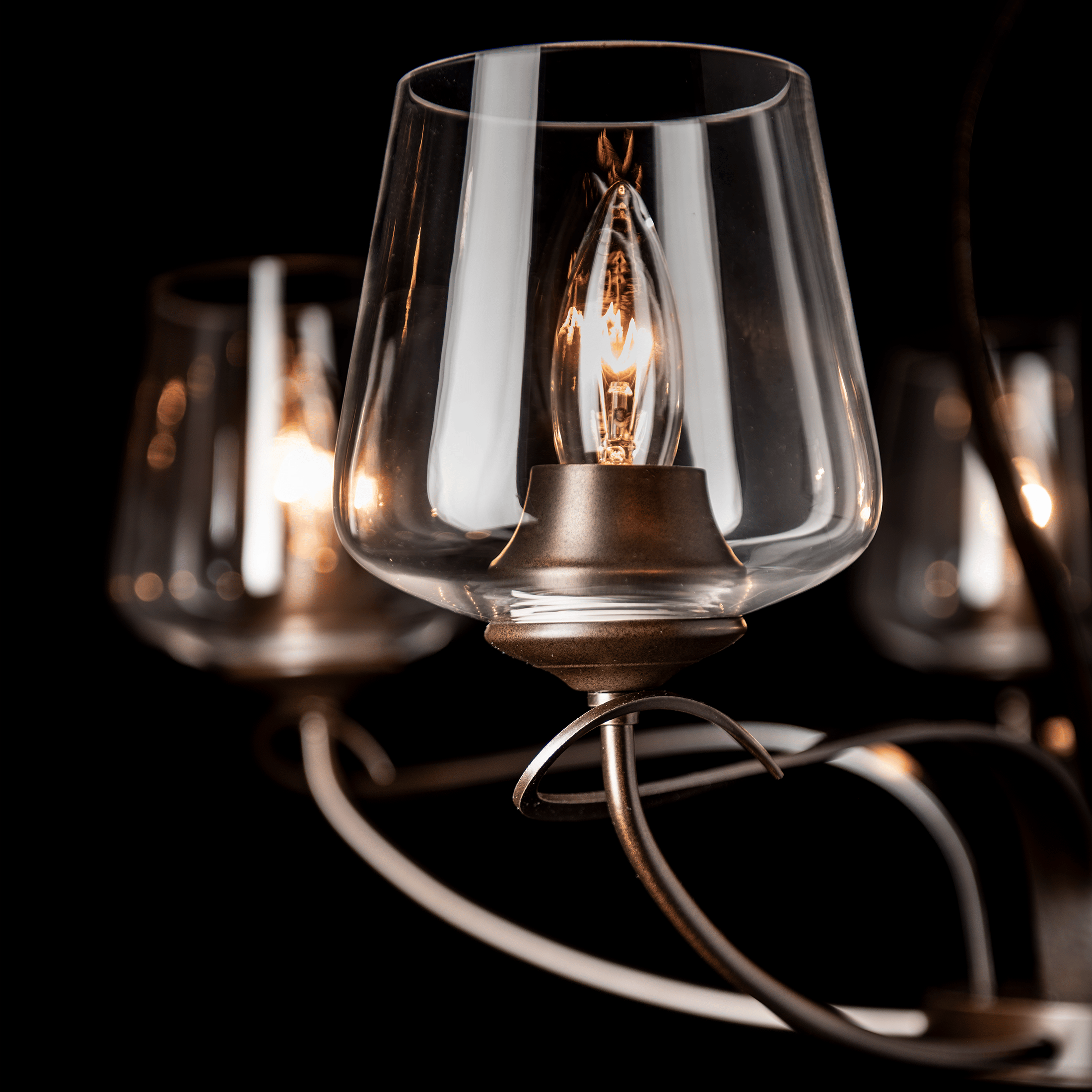 botanicalさま Flora 5 Arm Chandelier | by Hubbardton Forge | 103040