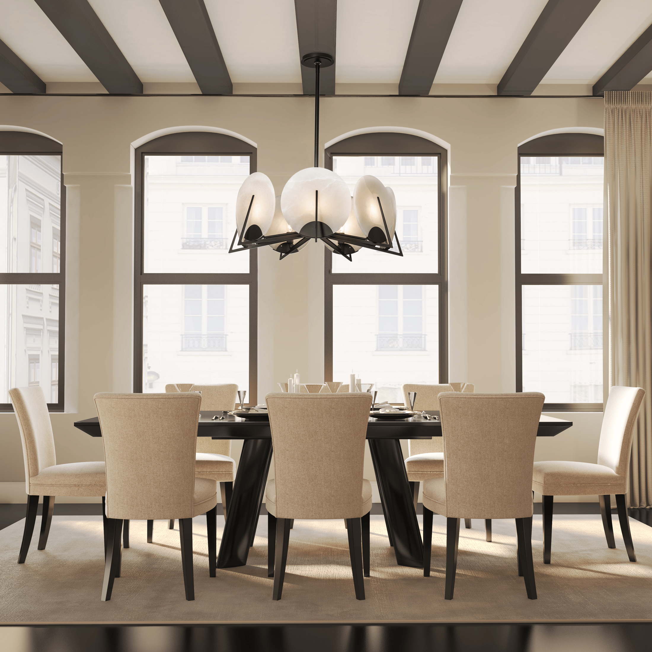 Callisto 7-Light Pendant | by Hubbardton Forge | 131059