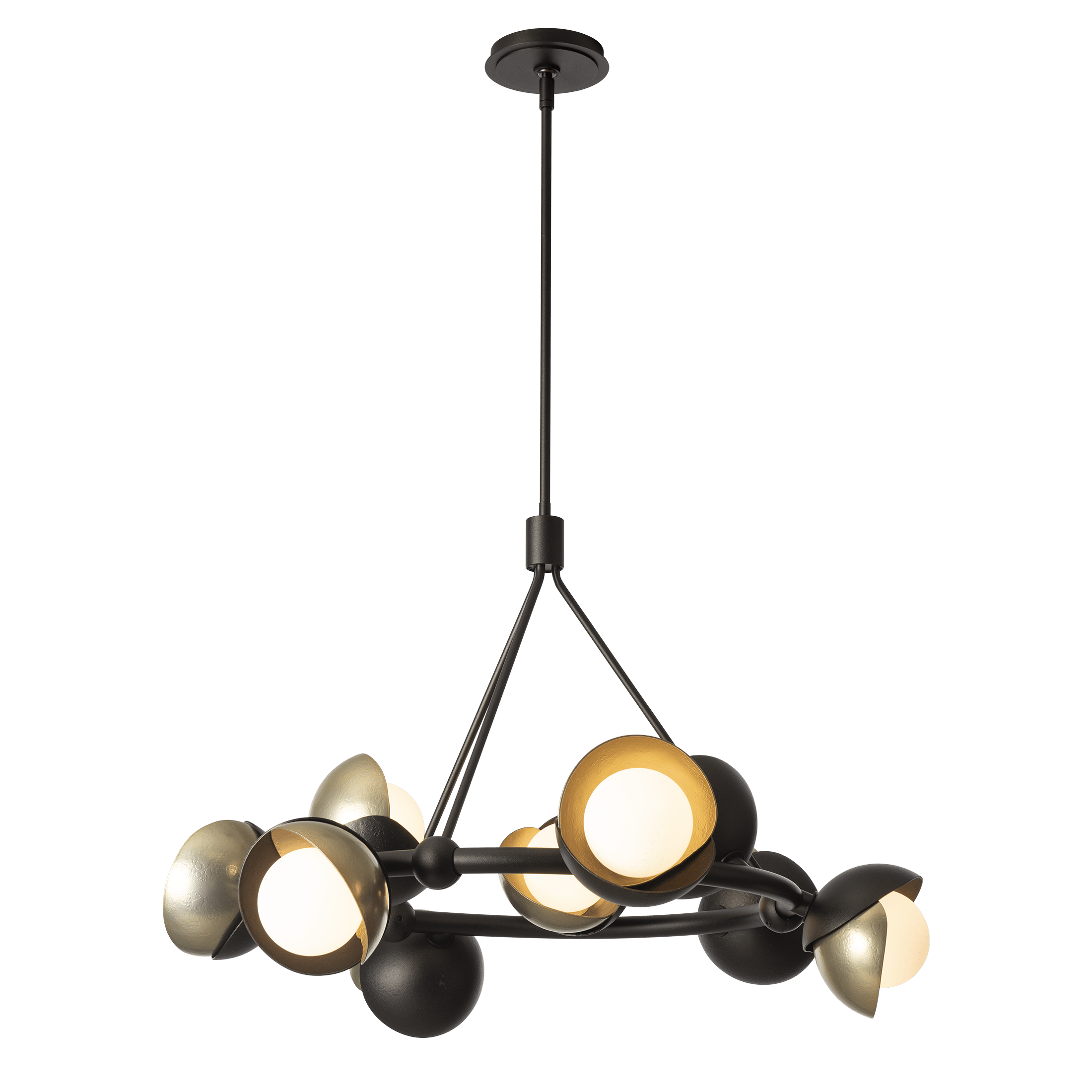 Brooklyn 9-Light Double Shade Ring Pendant | by Hubbardton Forge