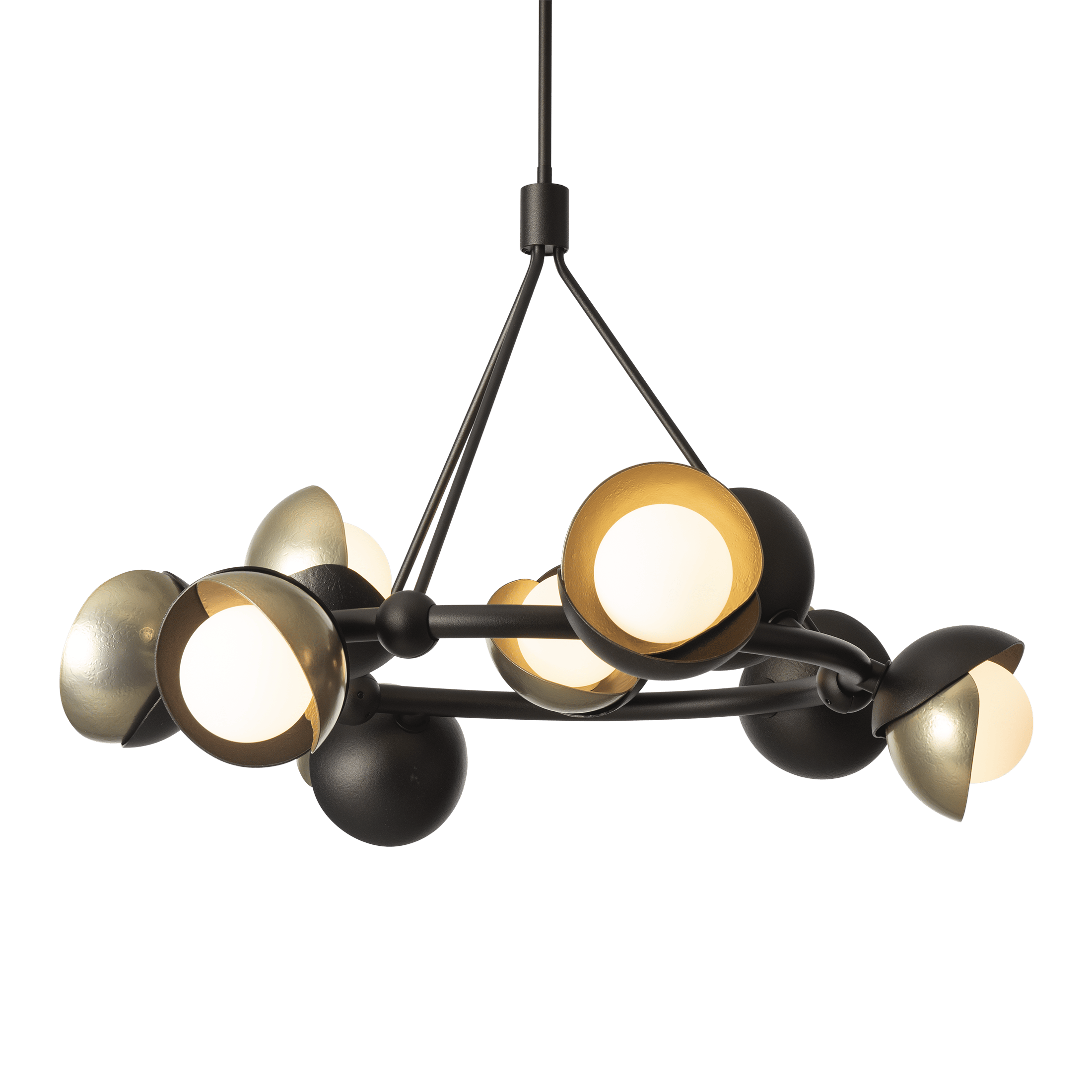 Brooklyn 9-Light Double Shade Ring Pendant | by Hubbardton