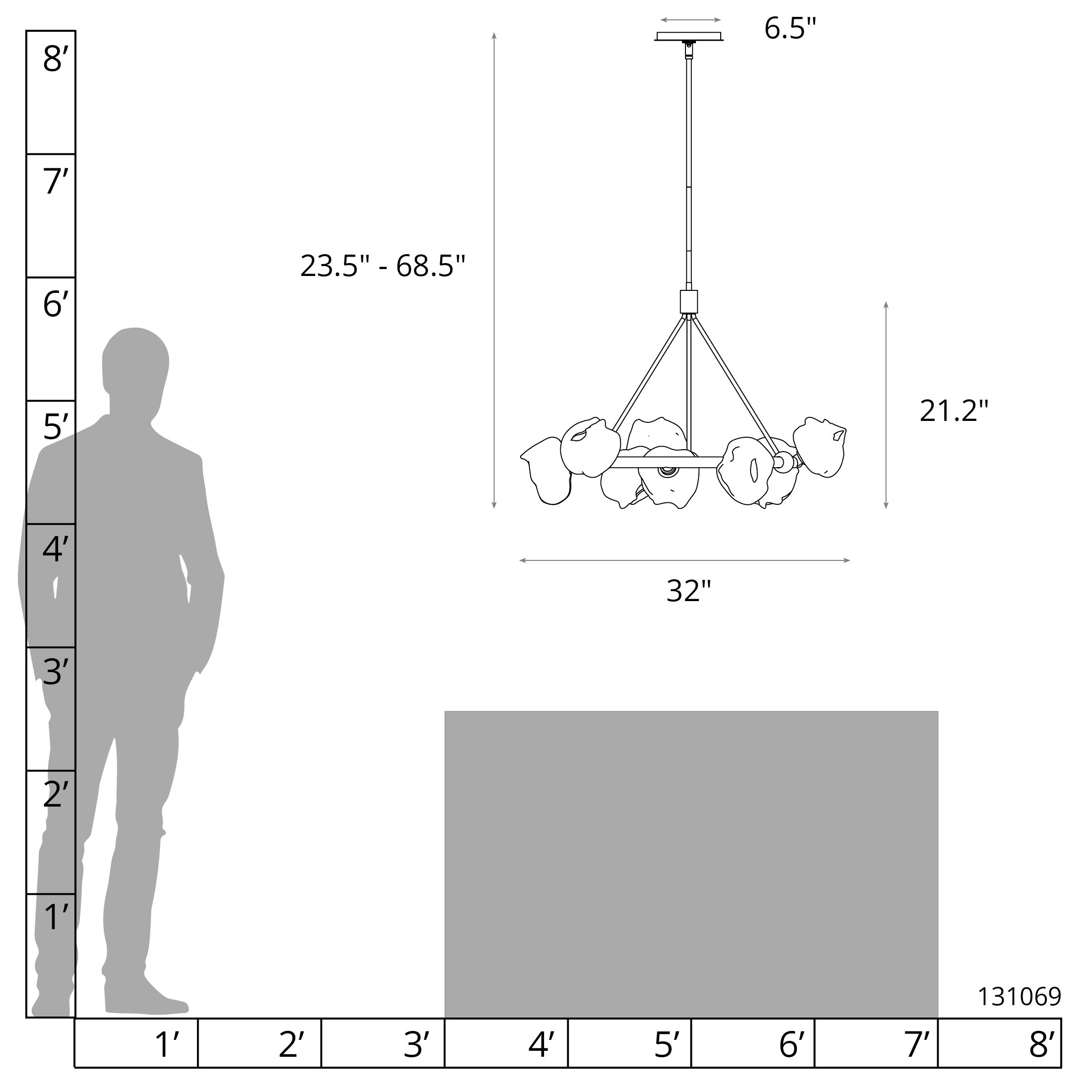 Ume 9-Light Ring Pendant | by Hubbardton Forge | 131069