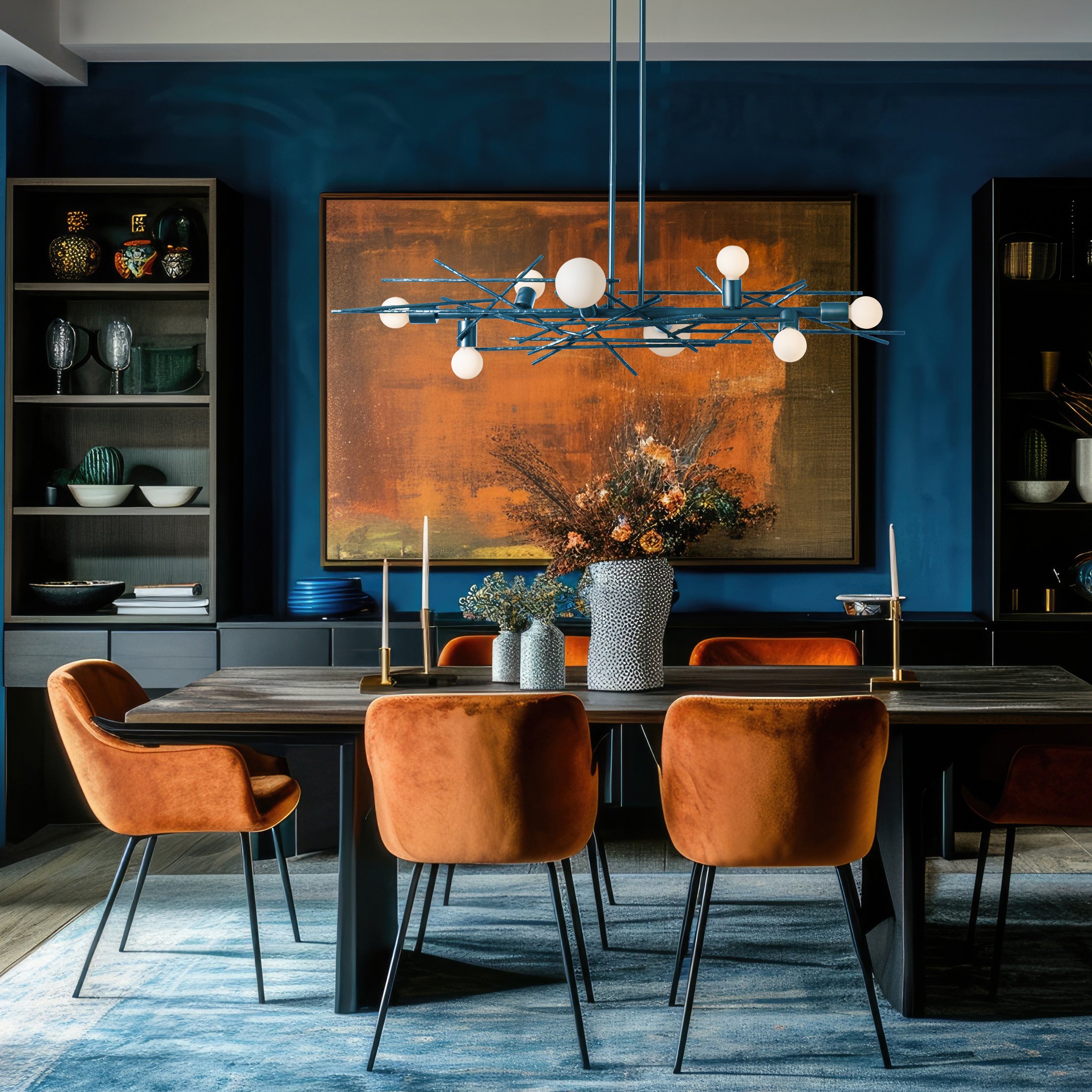 Brindille 8-Light Linear Pendant | by Hubbardton Forge | 131087