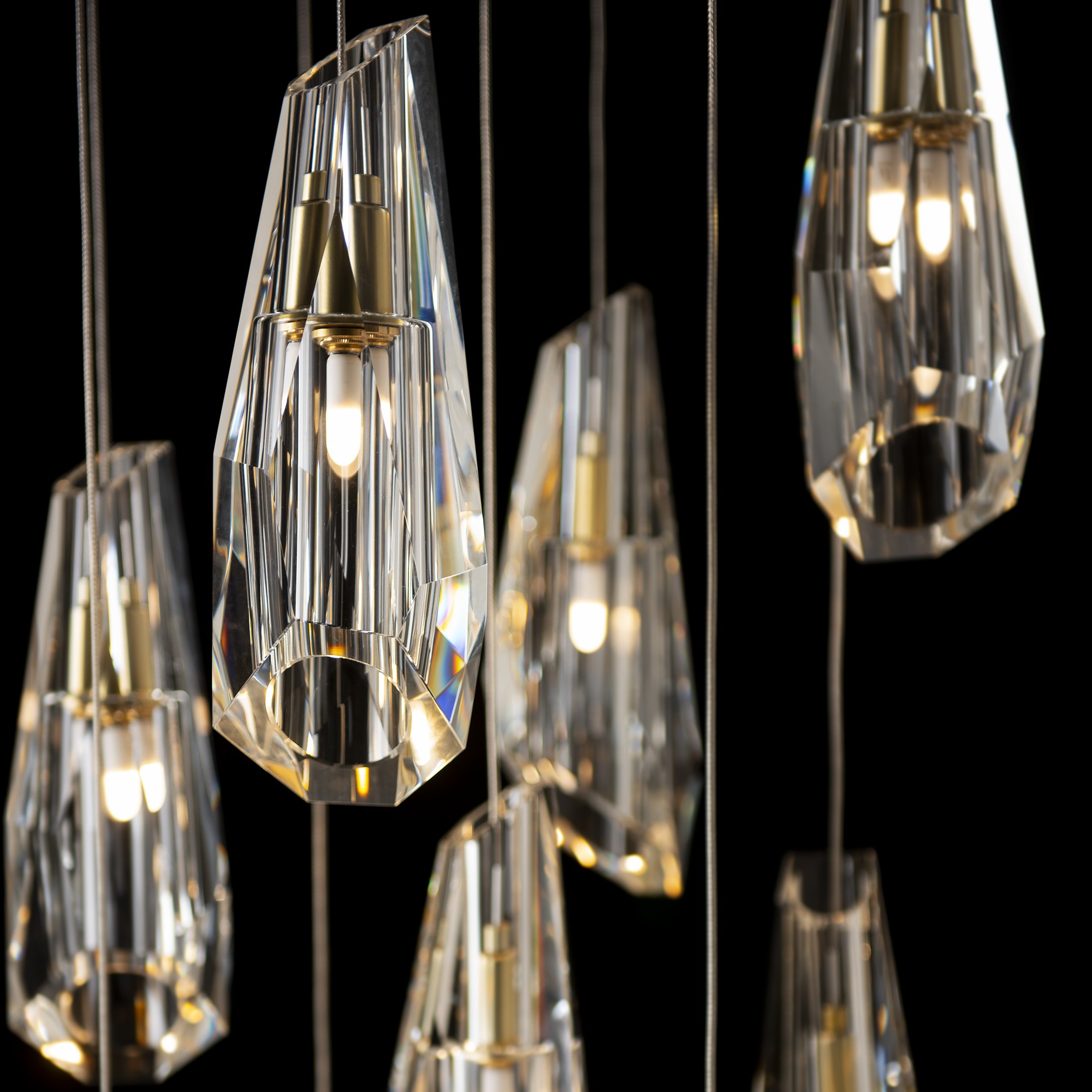 Luma 9-Light Large Crystal Pendant | by Hubbardton Forge | 131101