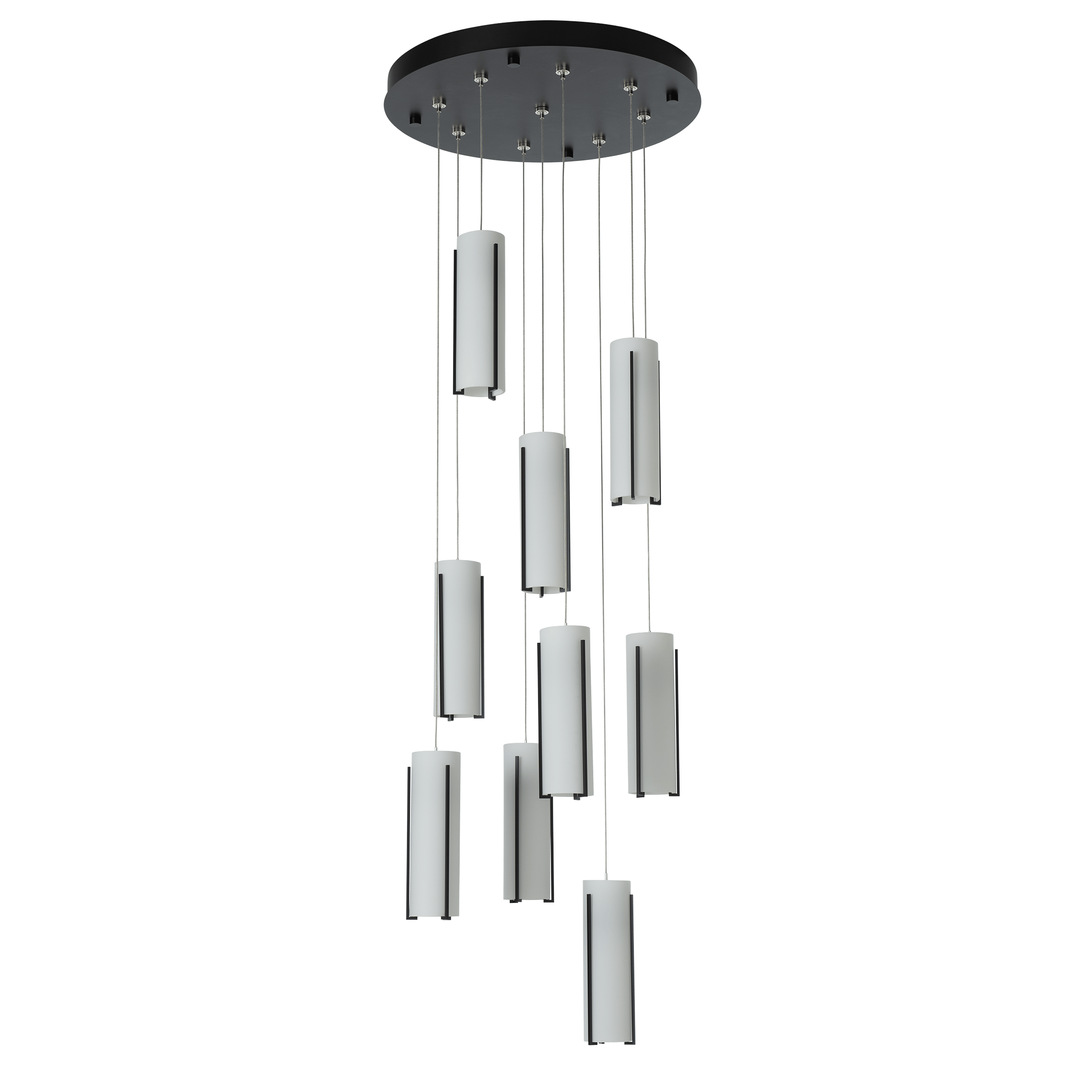 Exos Glass 9-Light Pendant | by Hubbardton Forge | 131104