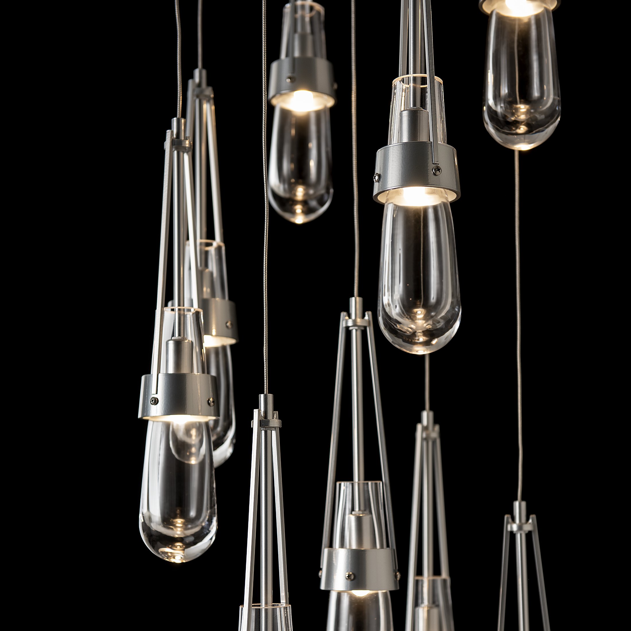 Link 9-Light Clear Glass Pendant | by Hubbardton Forge | 131108