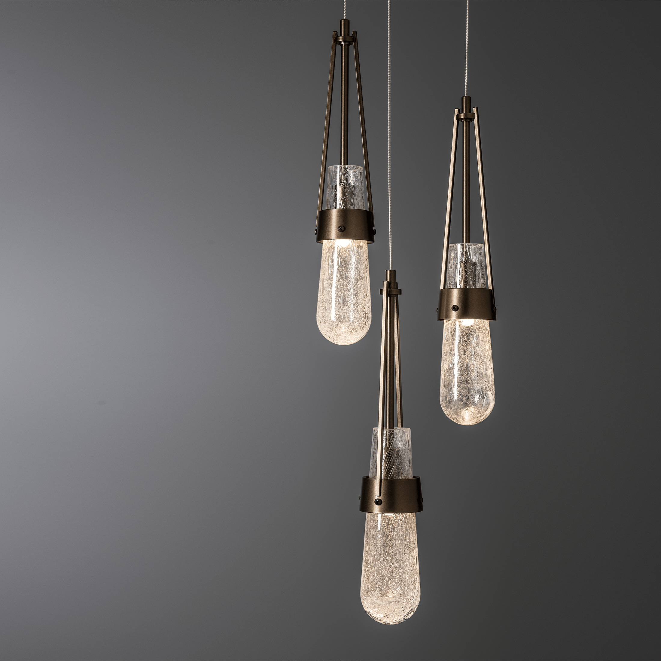 Link 5-Light Blown Glass Pendant | by Hubbardton Forge | 131120