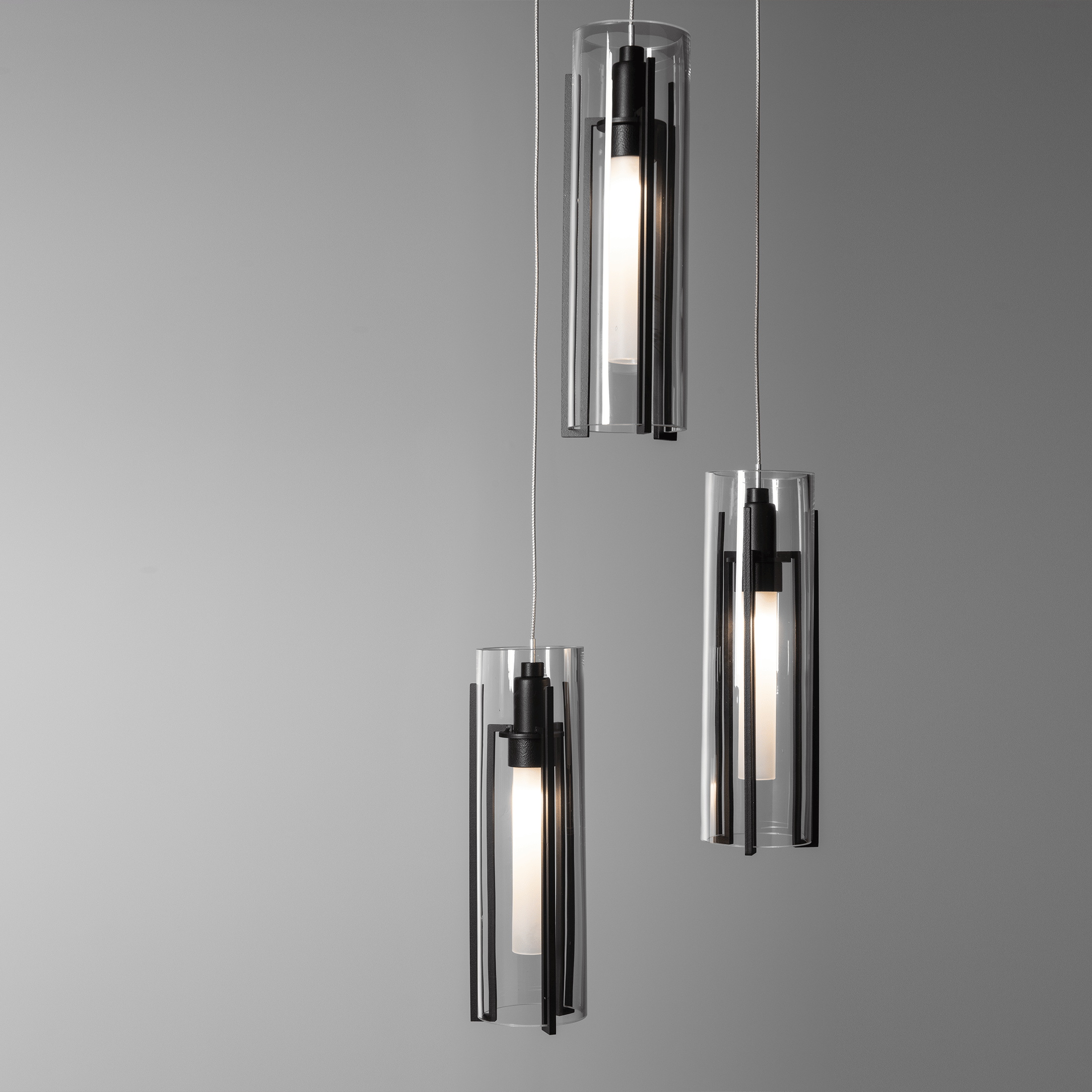 Exos Glass 5-Light Pendant | by Hubbardton Forge | 131124