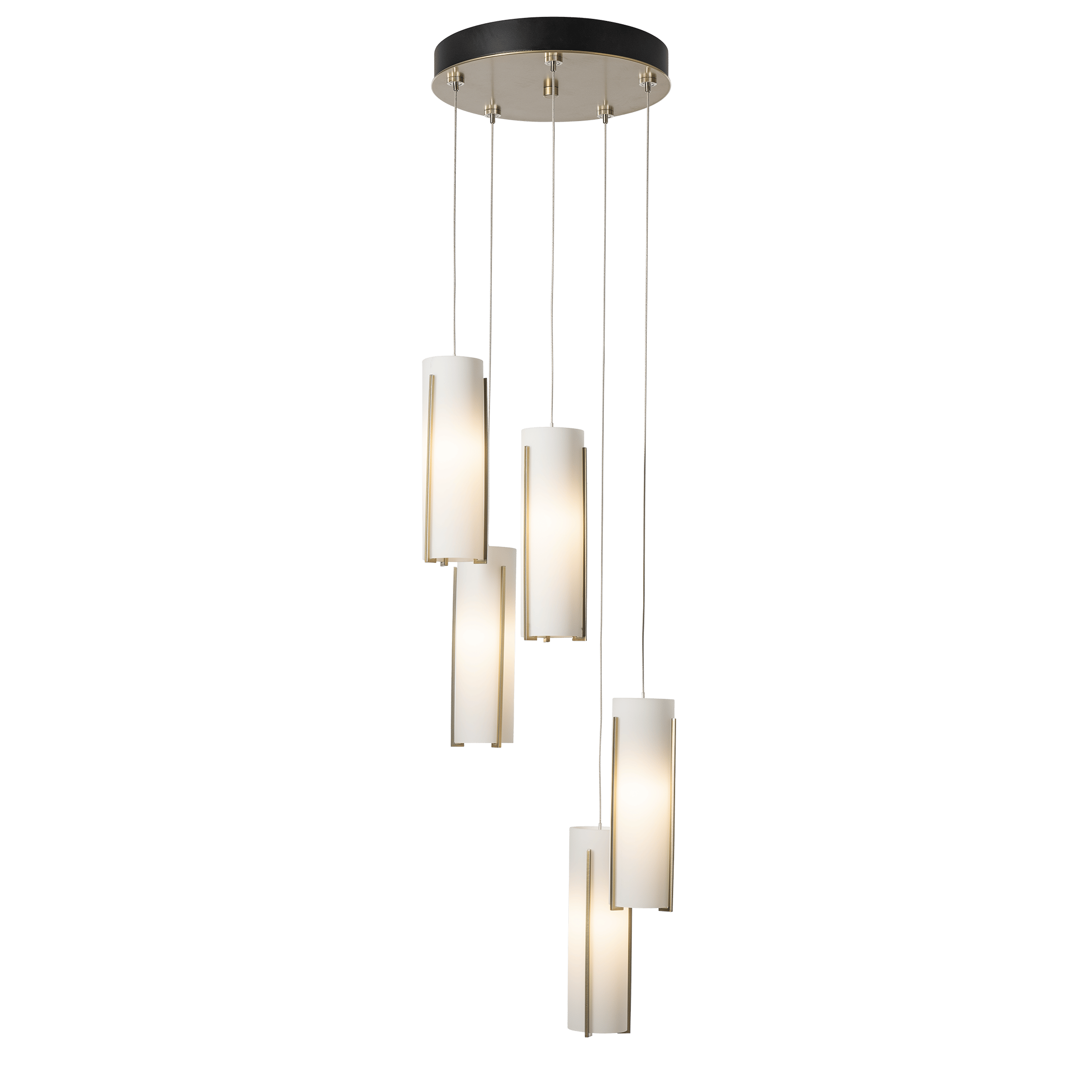 Exos Glass 5-Light Pendant | by Hubbardton Forge | 131124