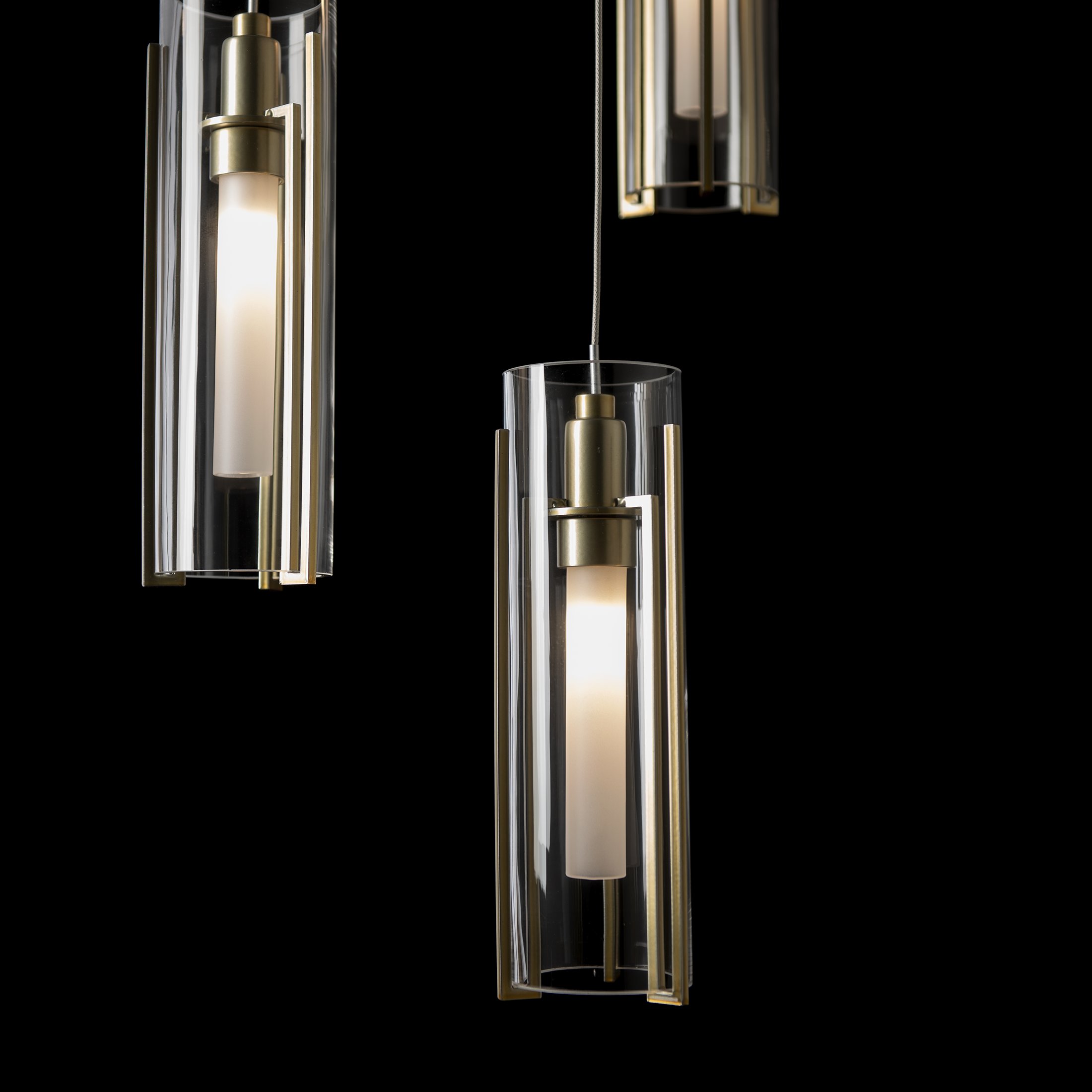 Exos Glass 5-Light Pendant | by Hubbardton Forge | 131124