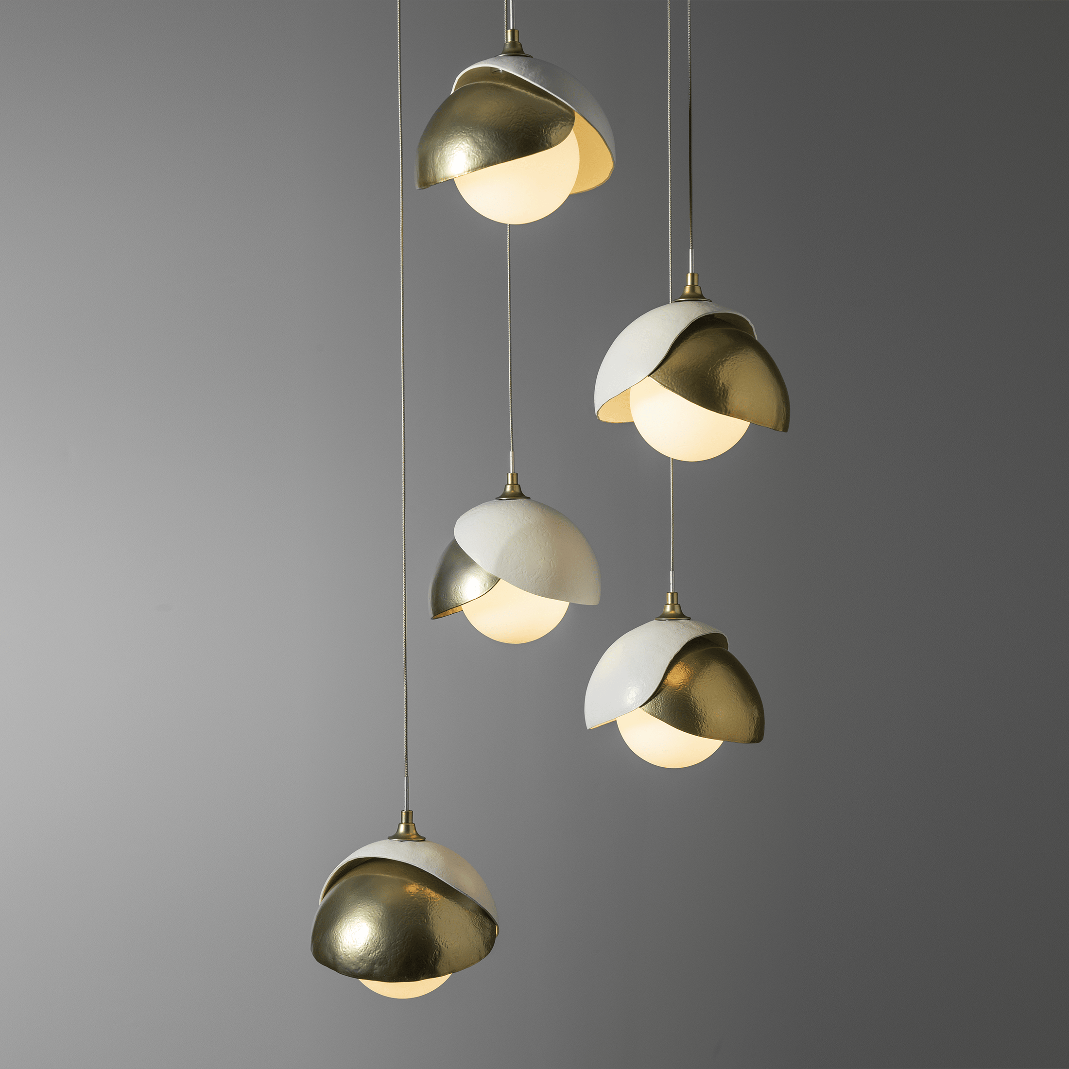 Brooklyn 5 Light Double Shade Pendant Hubbardton Forge