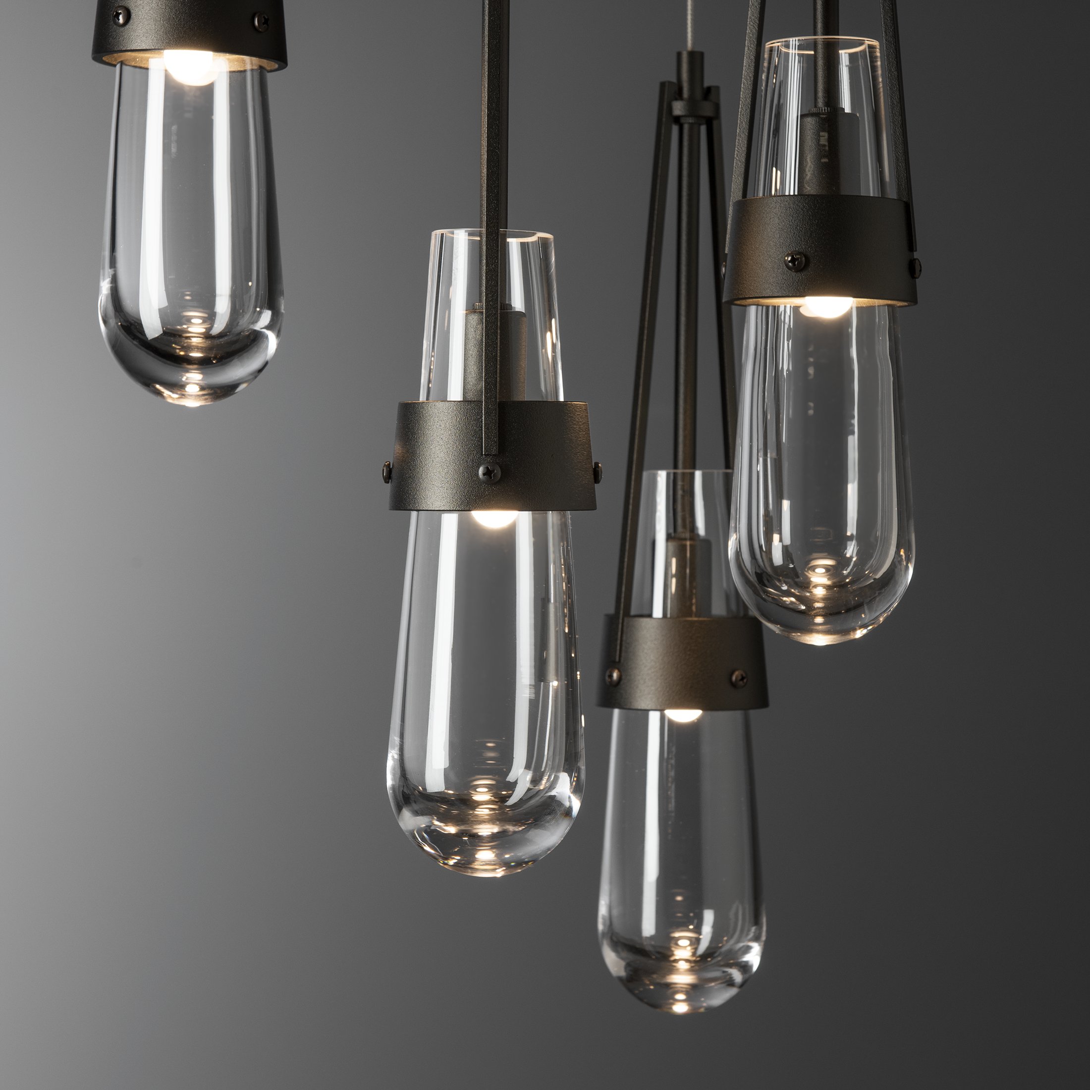 Link 5-Light Clear Glass Pendant | by Hubbardton Forge | 131127