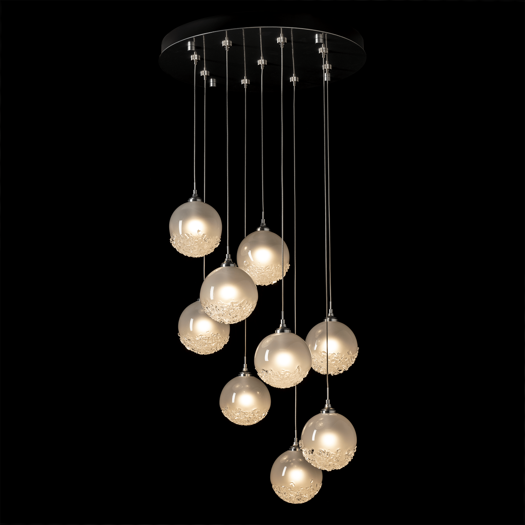 Silver globe pendant light sale