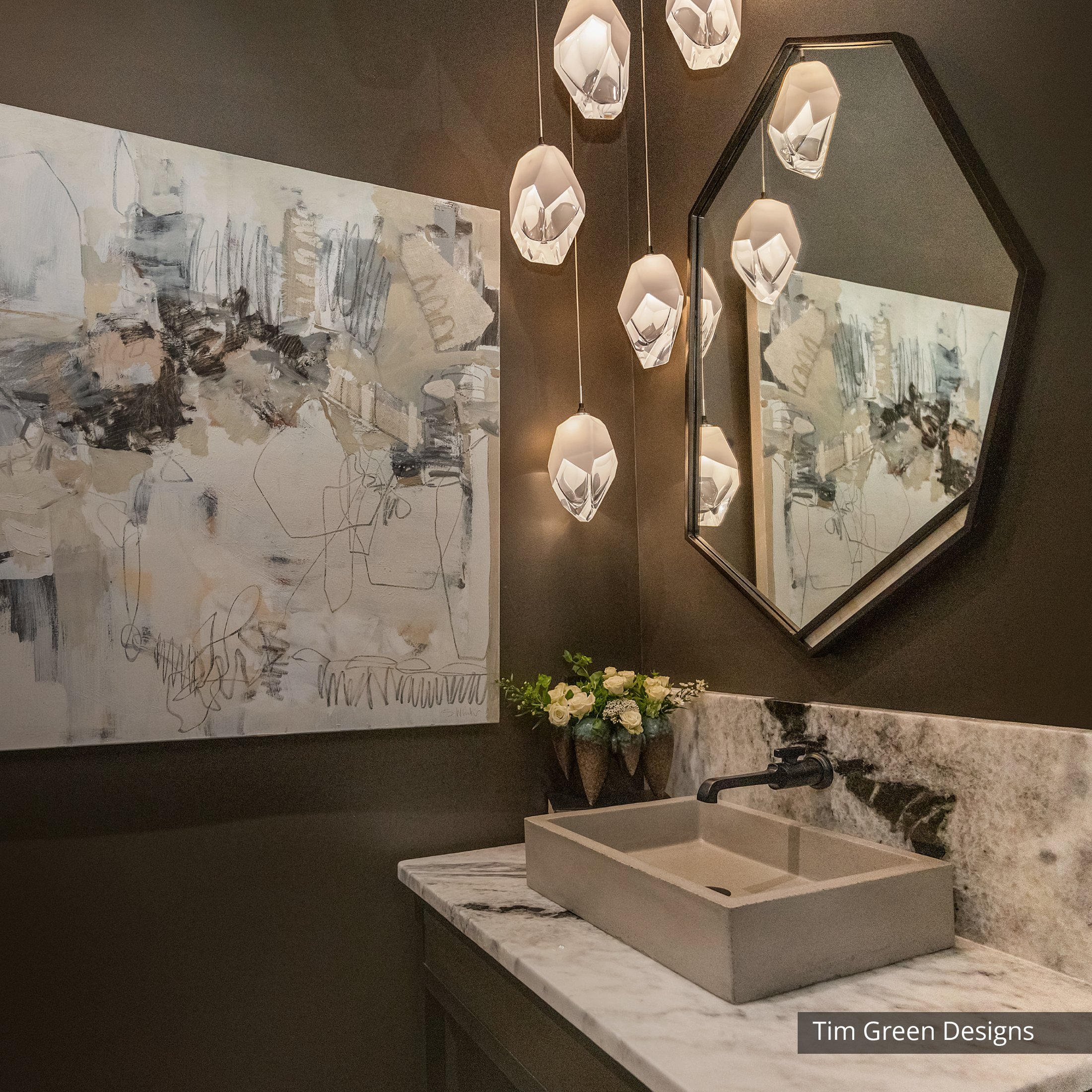 Chrysalis 5-Light Large Crystal Pendant | by Hubbardton Forge | 131138