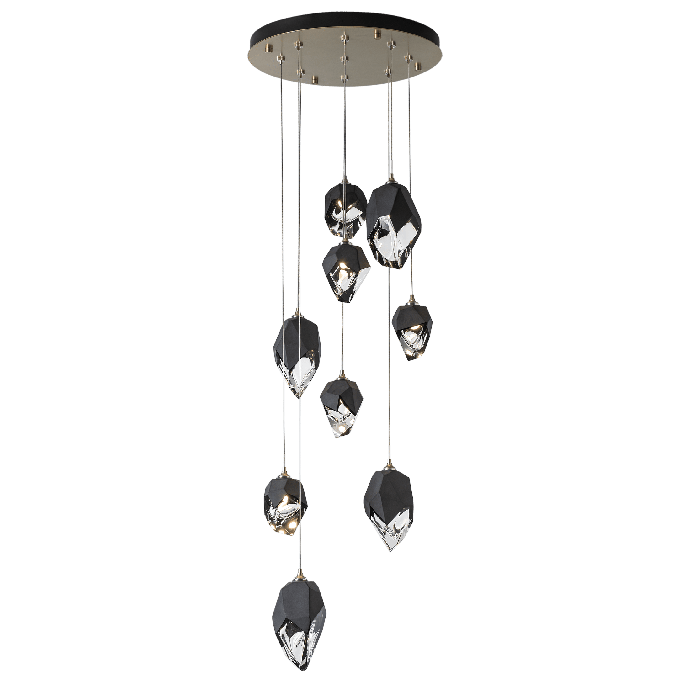 Chrysalis 9-Light Mixed Crystal Pendant | by Hubbardton Forge | 131142