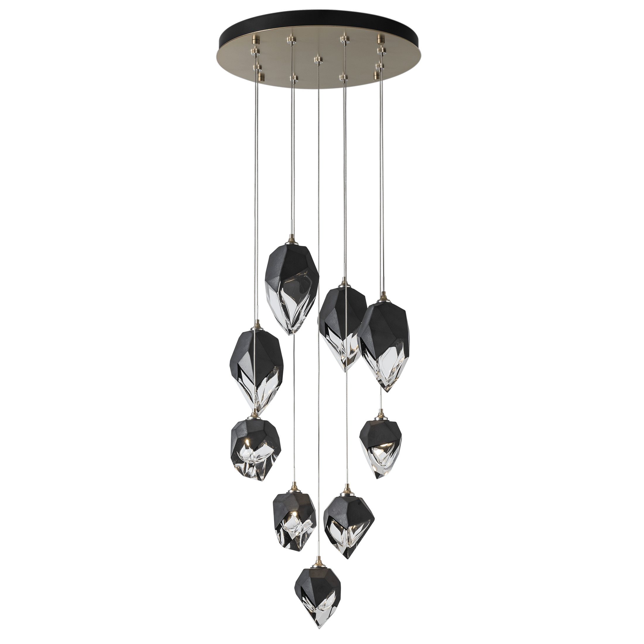 Chrysalis 9-Light Mixed Crystal Pendant | by Hubbardton Forge | 131142