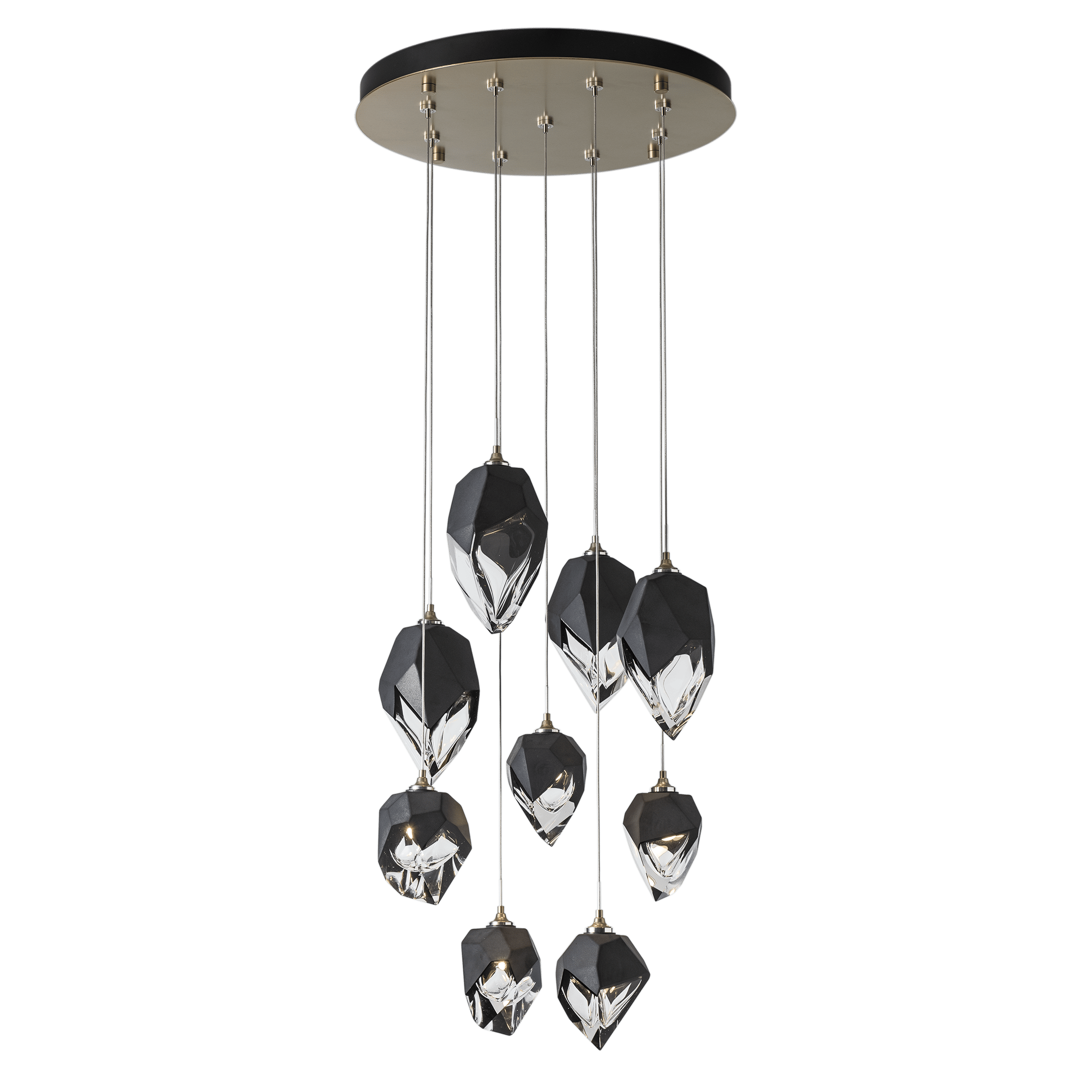 Chrysalis 9-Light Mixed Crystal Pendant | by Hubbardton Forge | 131142