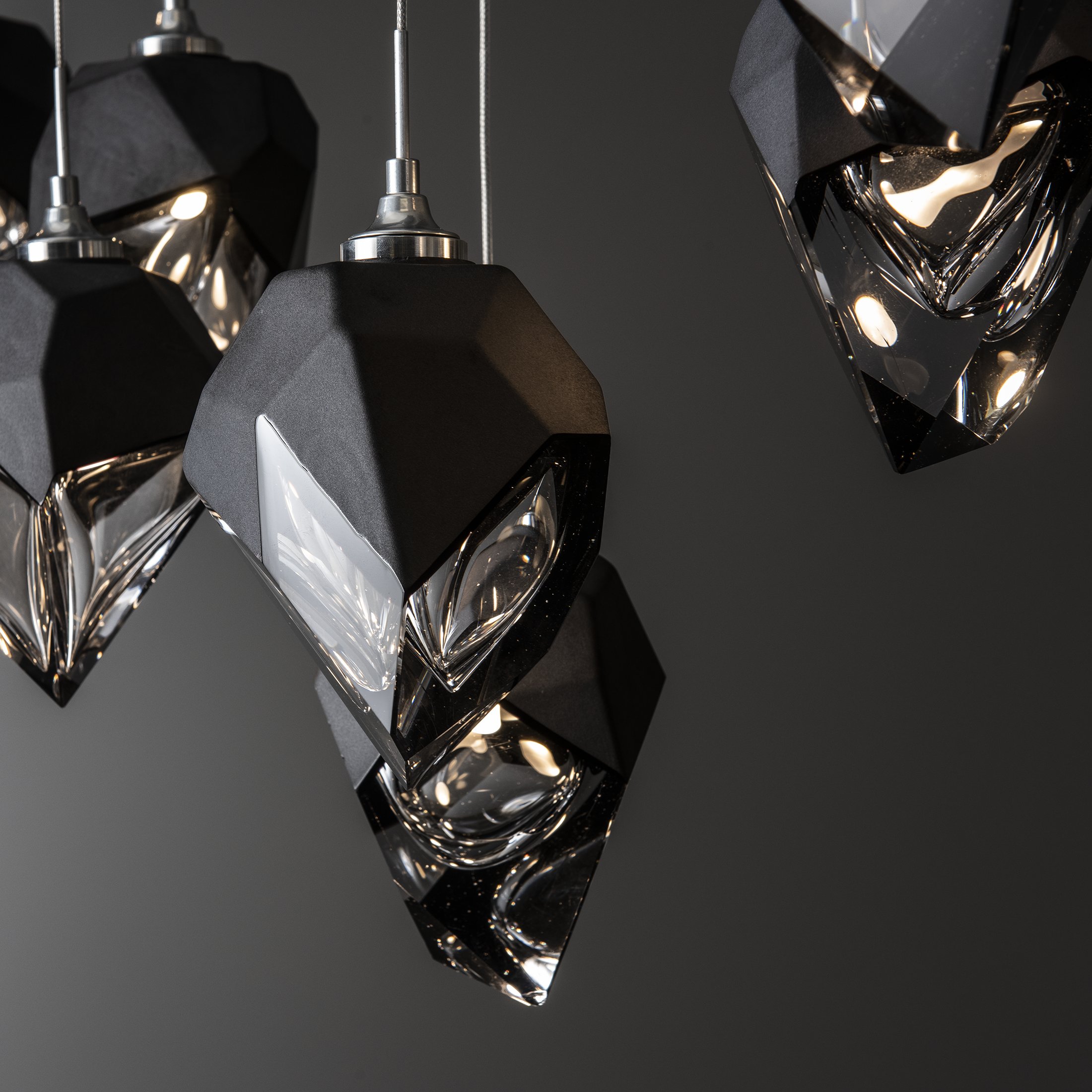 Chrysalis 10-Light Small Crystal Pendant | by Hubbardton Forge