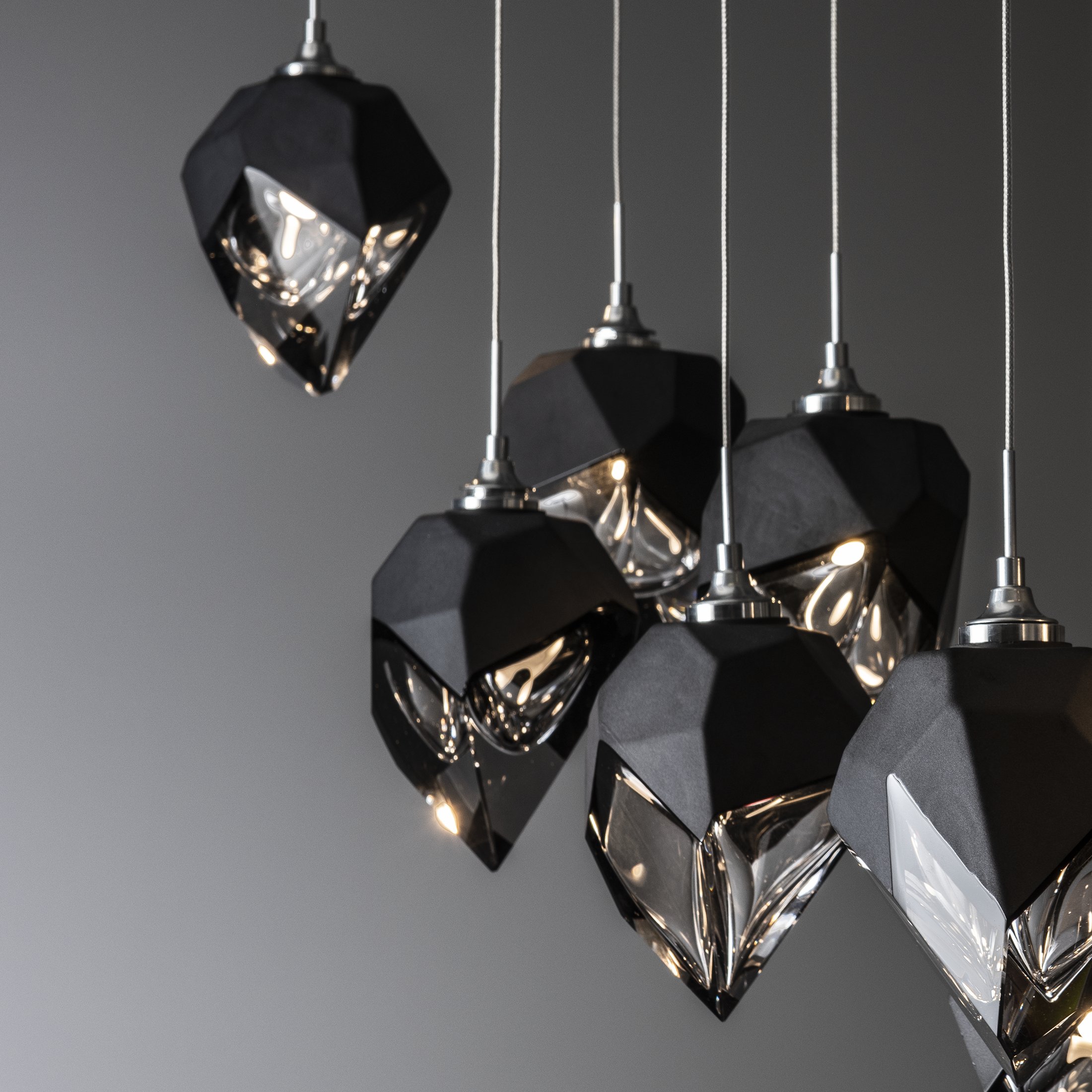 Chrysalis 10-Light Small Crystal Pendant | by Hubbardton Forge