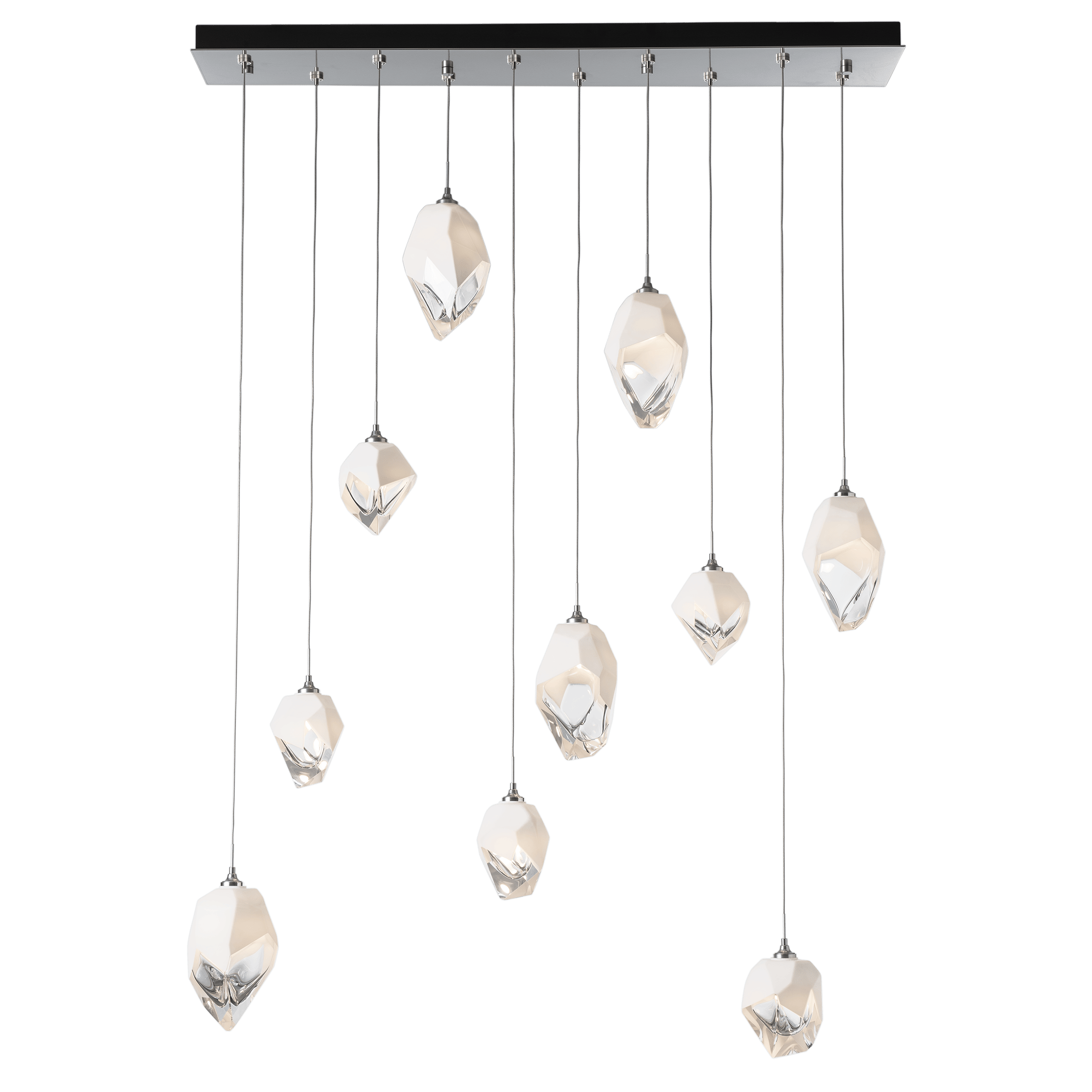 Chrysalis 10-Light Mixed Crystal Pendant | by Hubbardton Forge