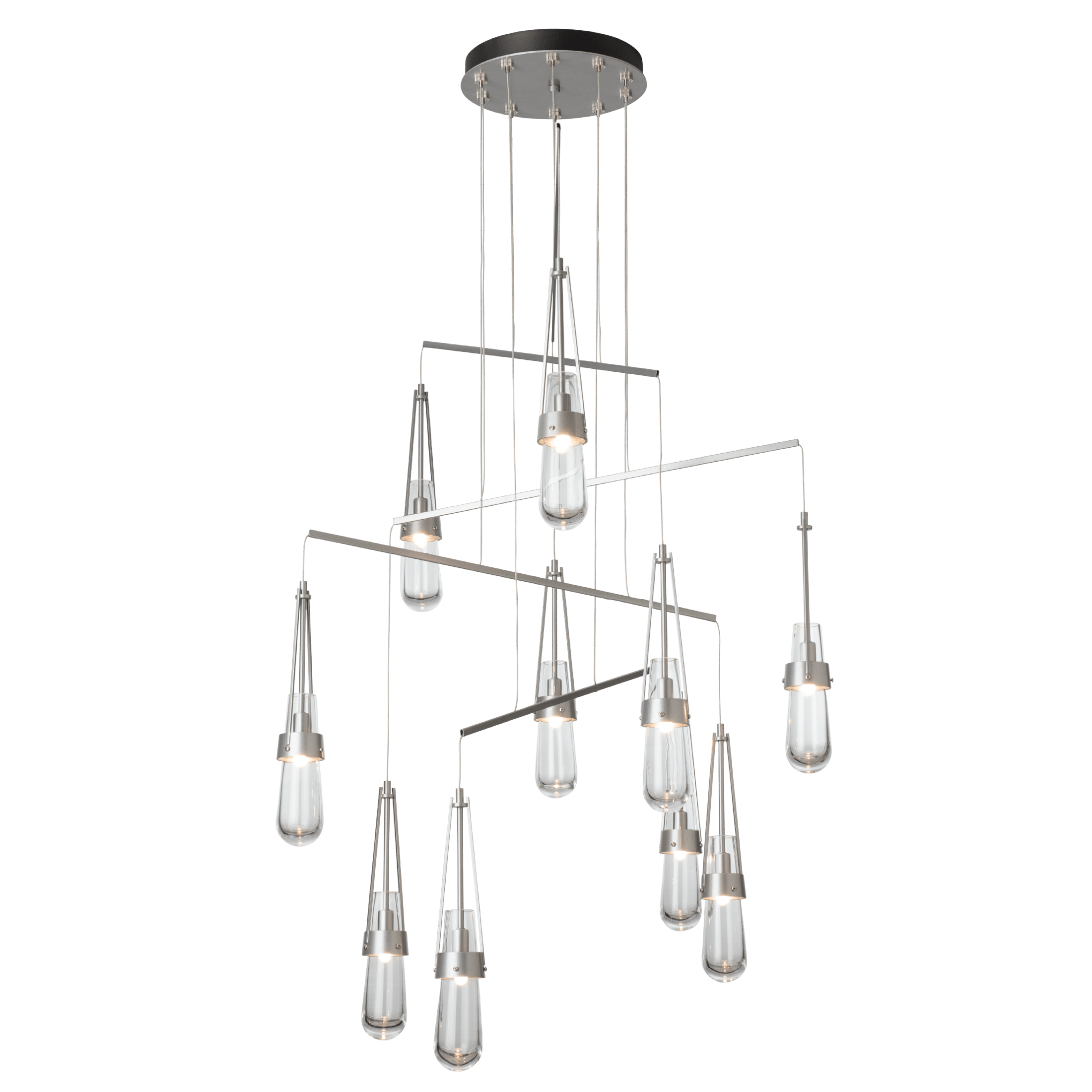 Link 10-Light Clear Glass Mobile Pendant | by Hubbardton Forge
