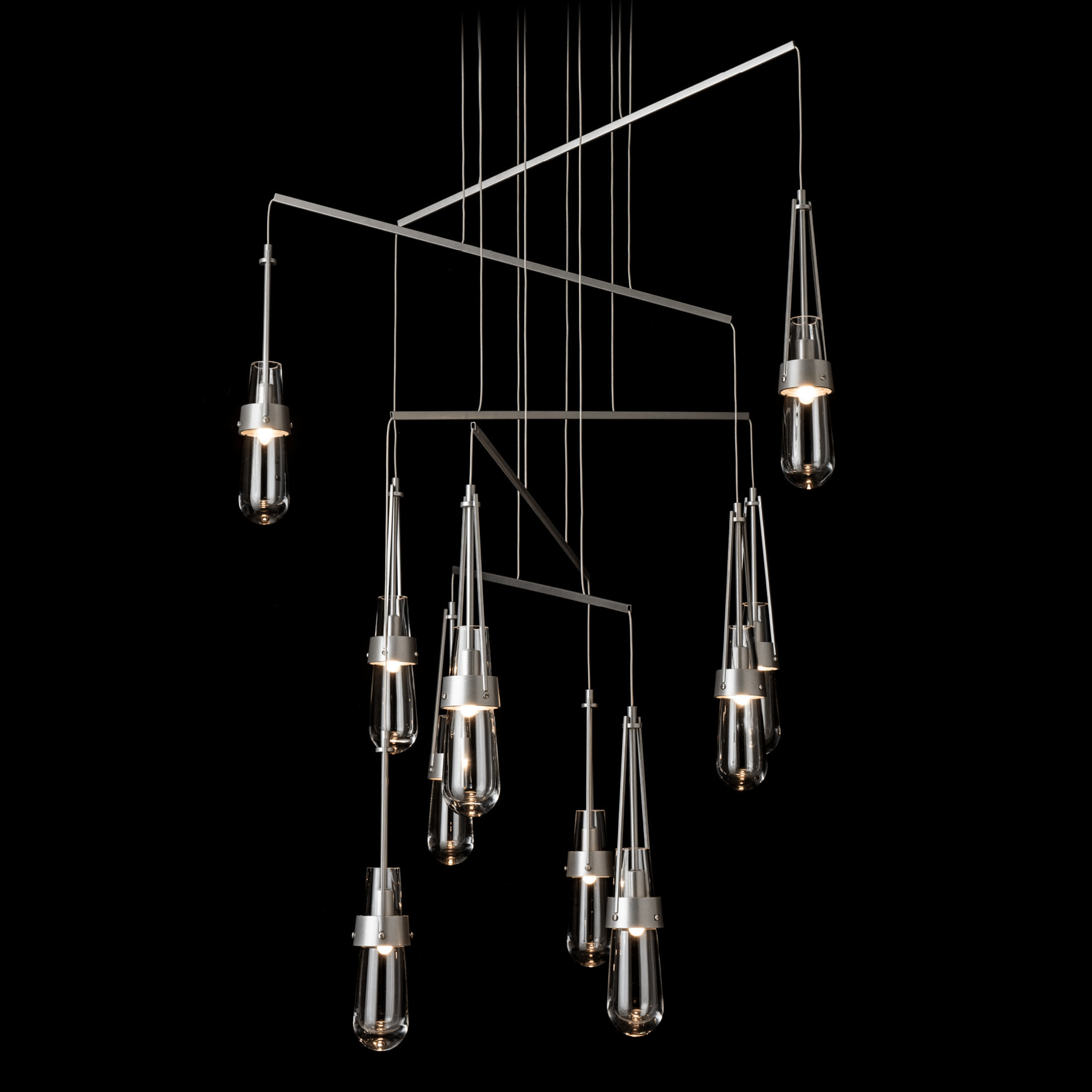 Link 10-Light Clear Glass Mobile Pendant | by Hubbardton Forge