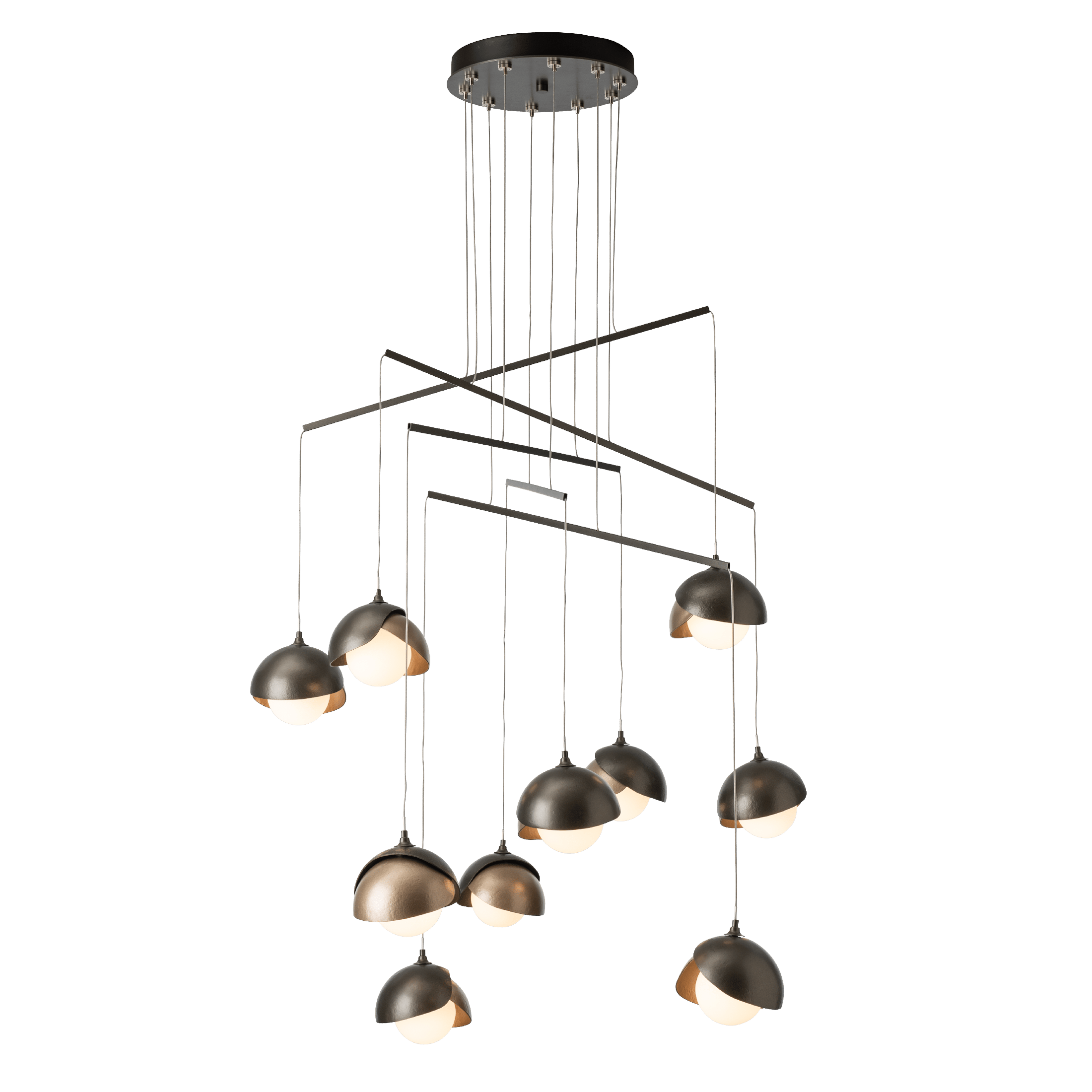 Brooklyn 10-Light Double Shade Mobile Pendant | by Hubbardton