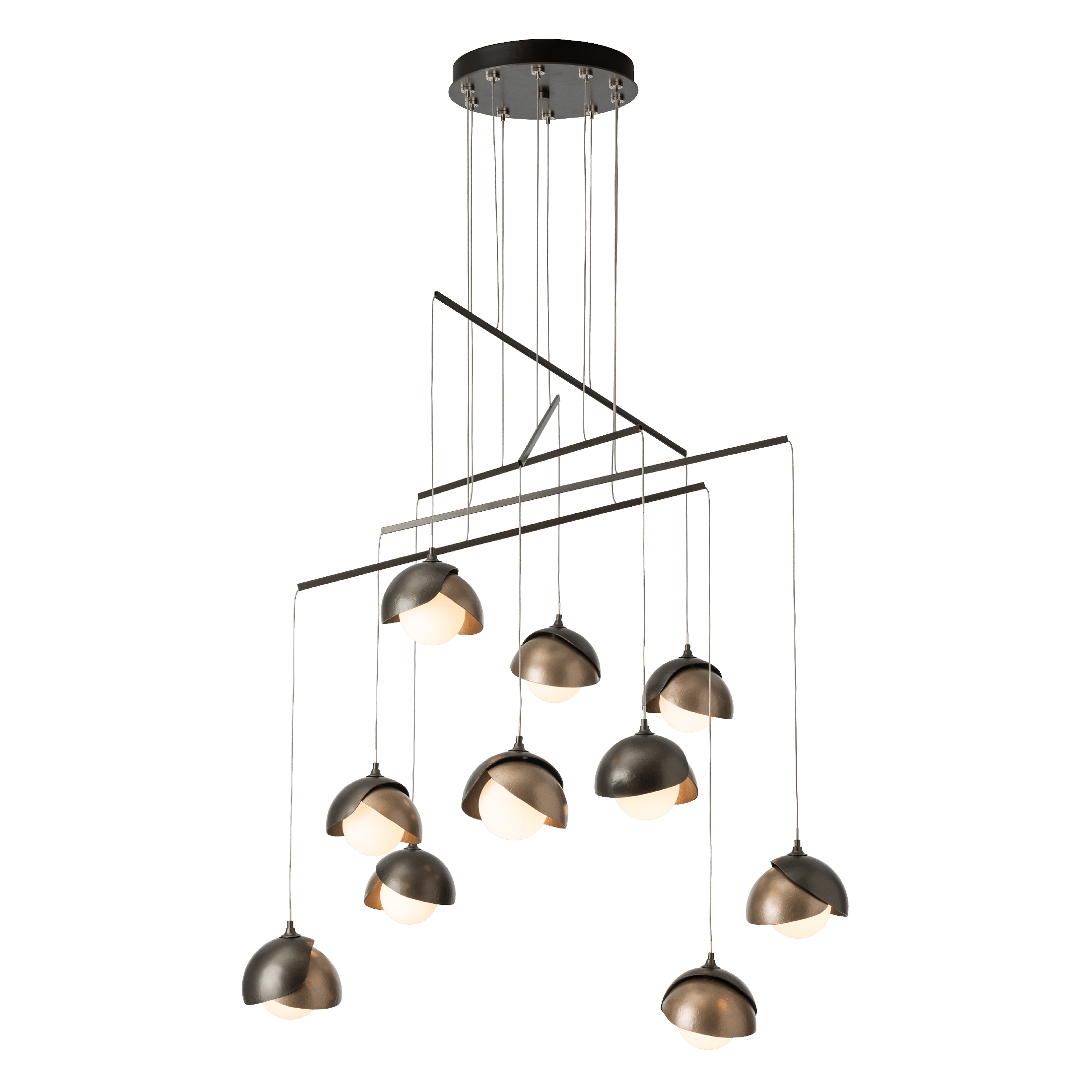 Brooklyn 10-Light Double Shade Mobile Pendant | by Hubbardton