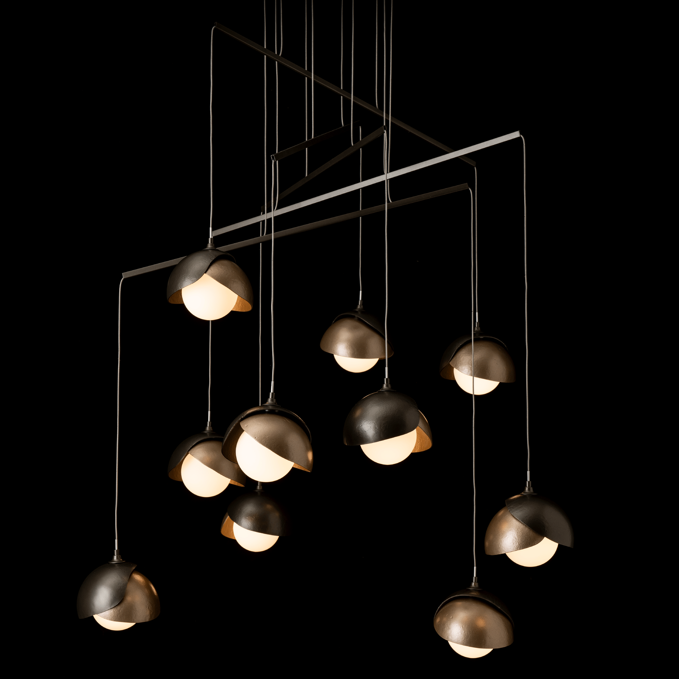 Brooklyn 10-Light Double Shade Mobile Pendant | by Hubbardton
