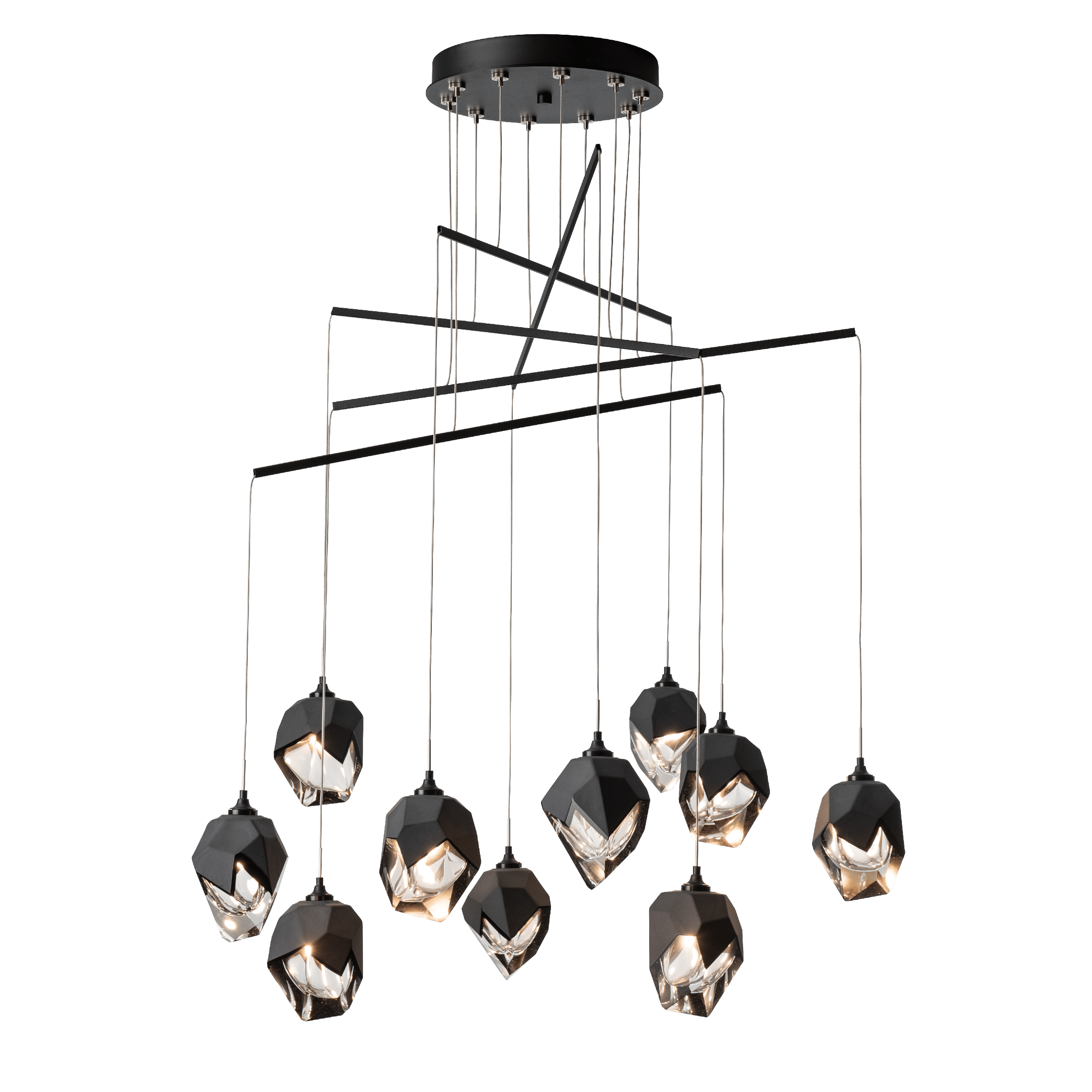 Chrysalis 10-Light Small Crystal Mobile Pendant | by Hubbardton