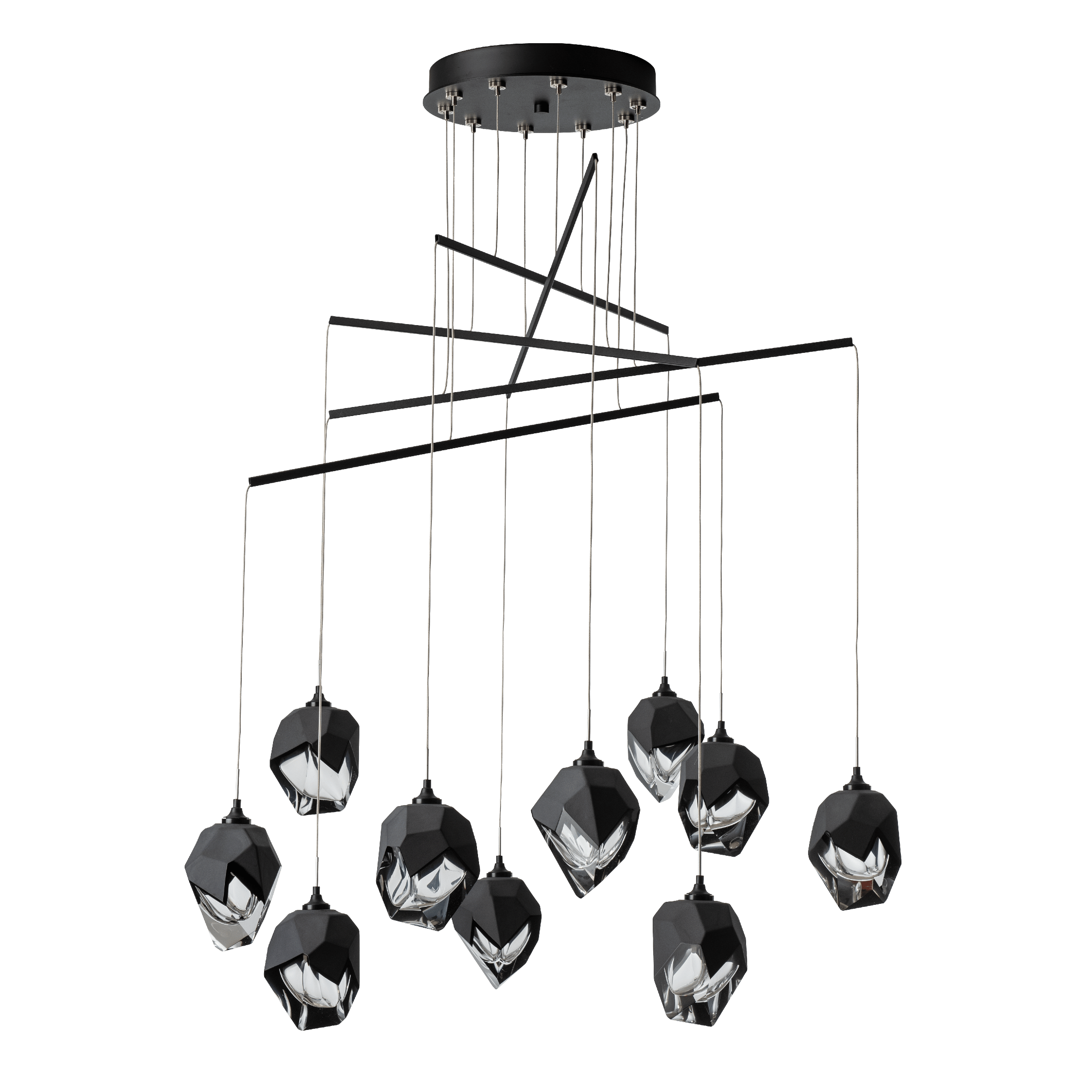 Chrysalis 10-Light Small Crystal Mobile Pendant | by Hubbardton