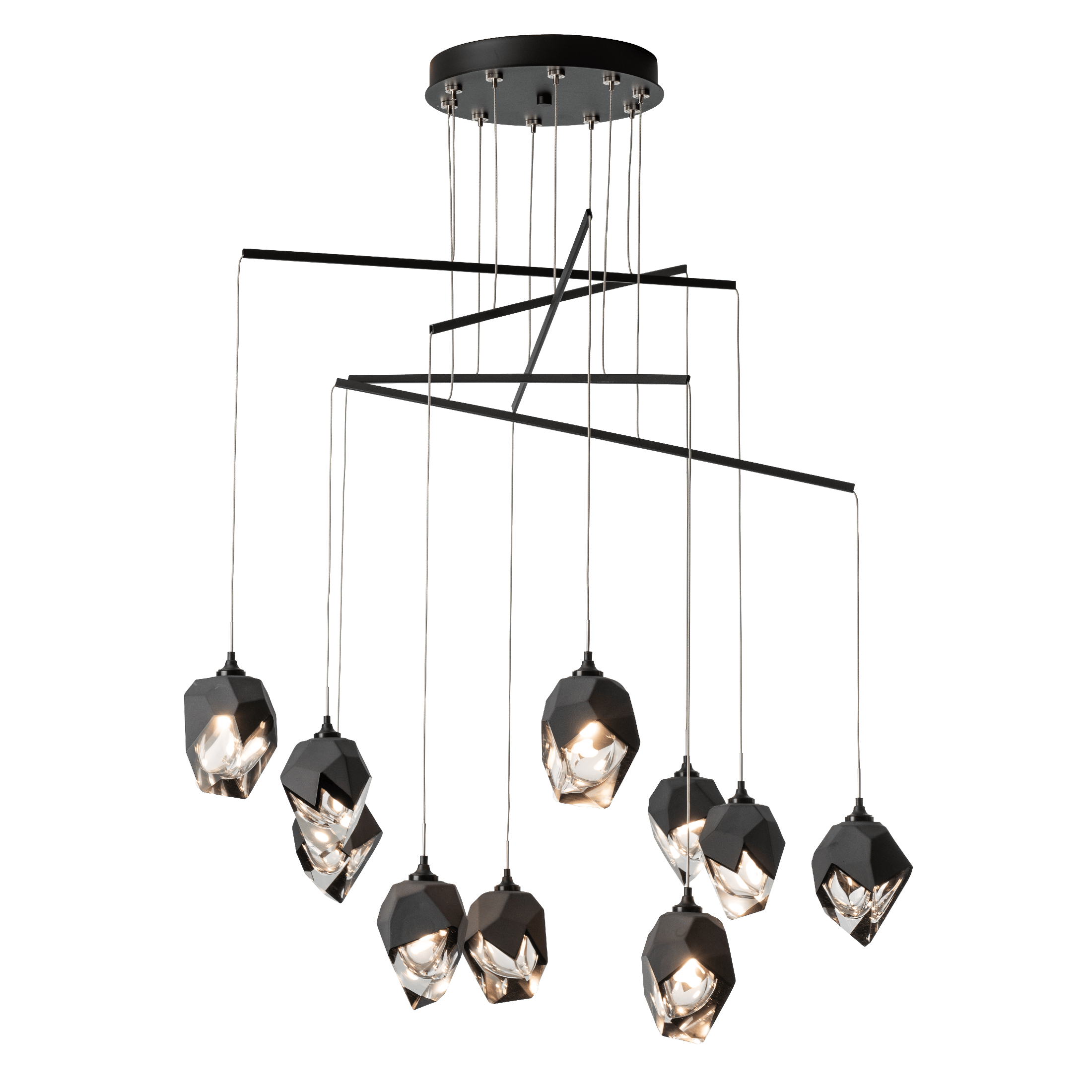 Chrysalis 10-Light Small Crystal Mobile Pendant | by Hubbardton