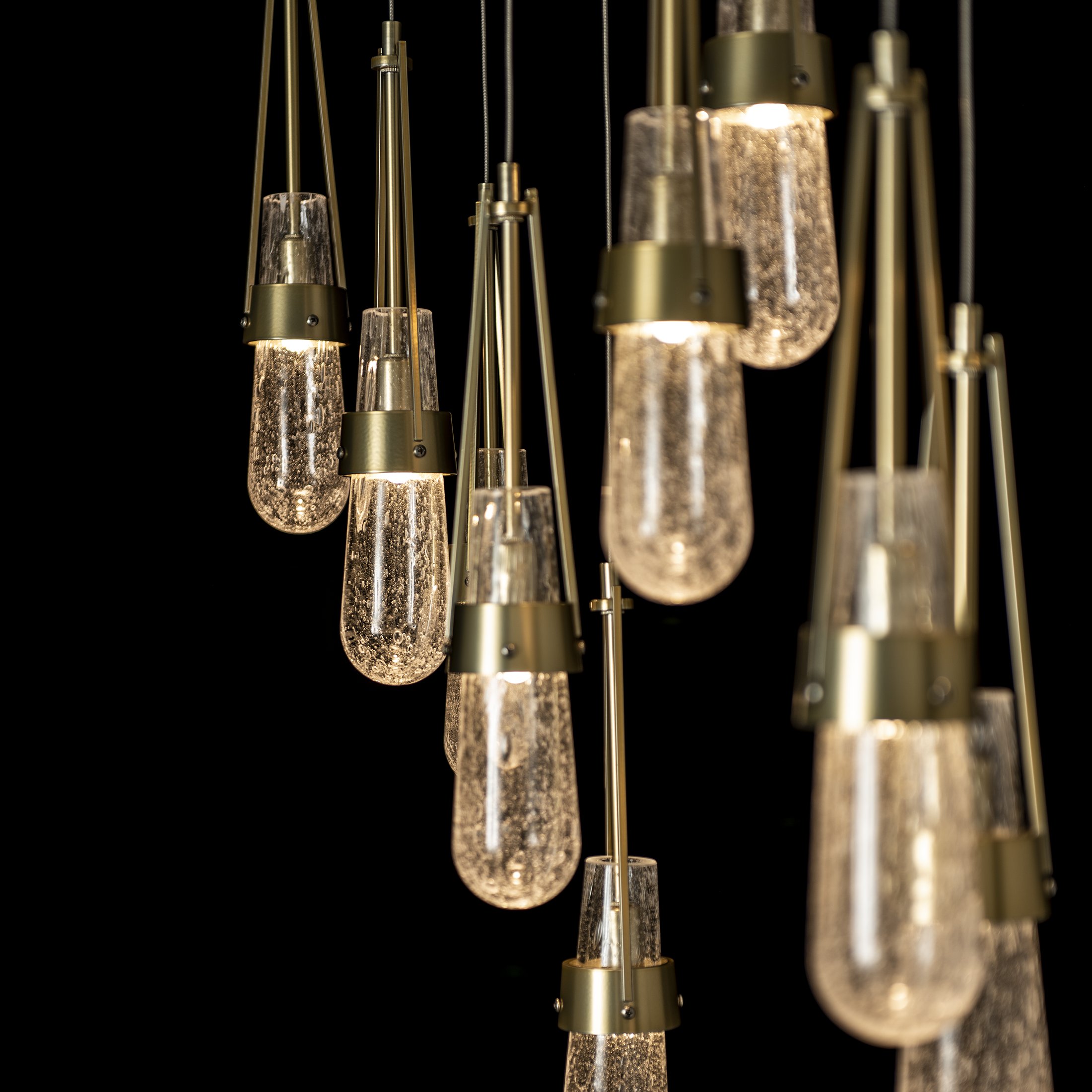 Link 10 Light Blown Glass Pendant by Hubbardton Forge 131200