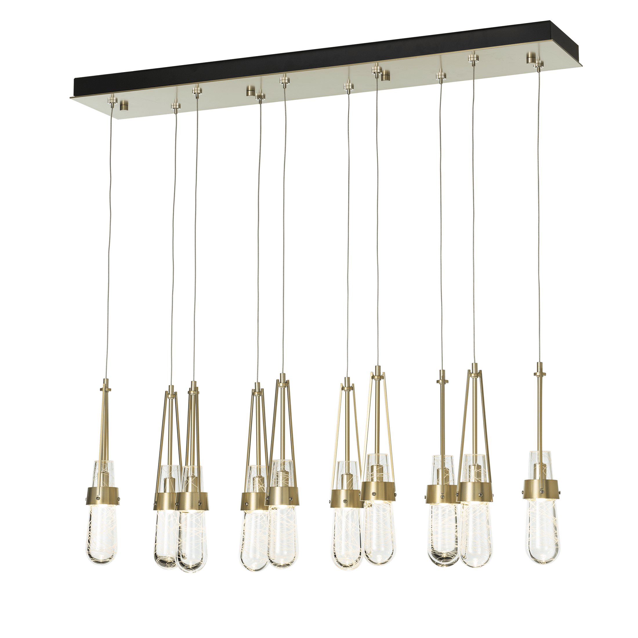 Link 10-Light Blown Glass Pendant | by Hubbardton Forge