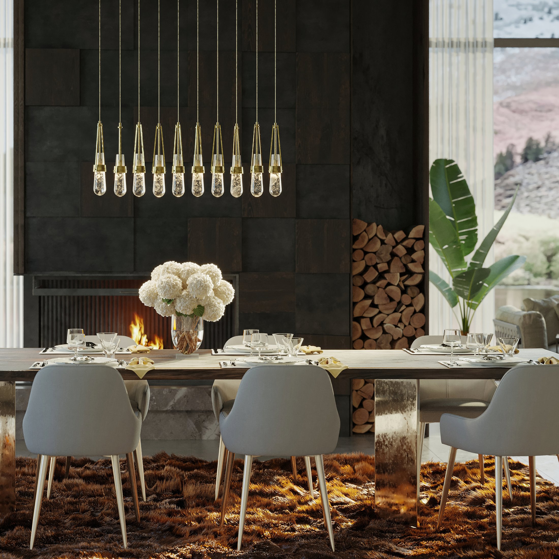 10 light pendant chandelier store