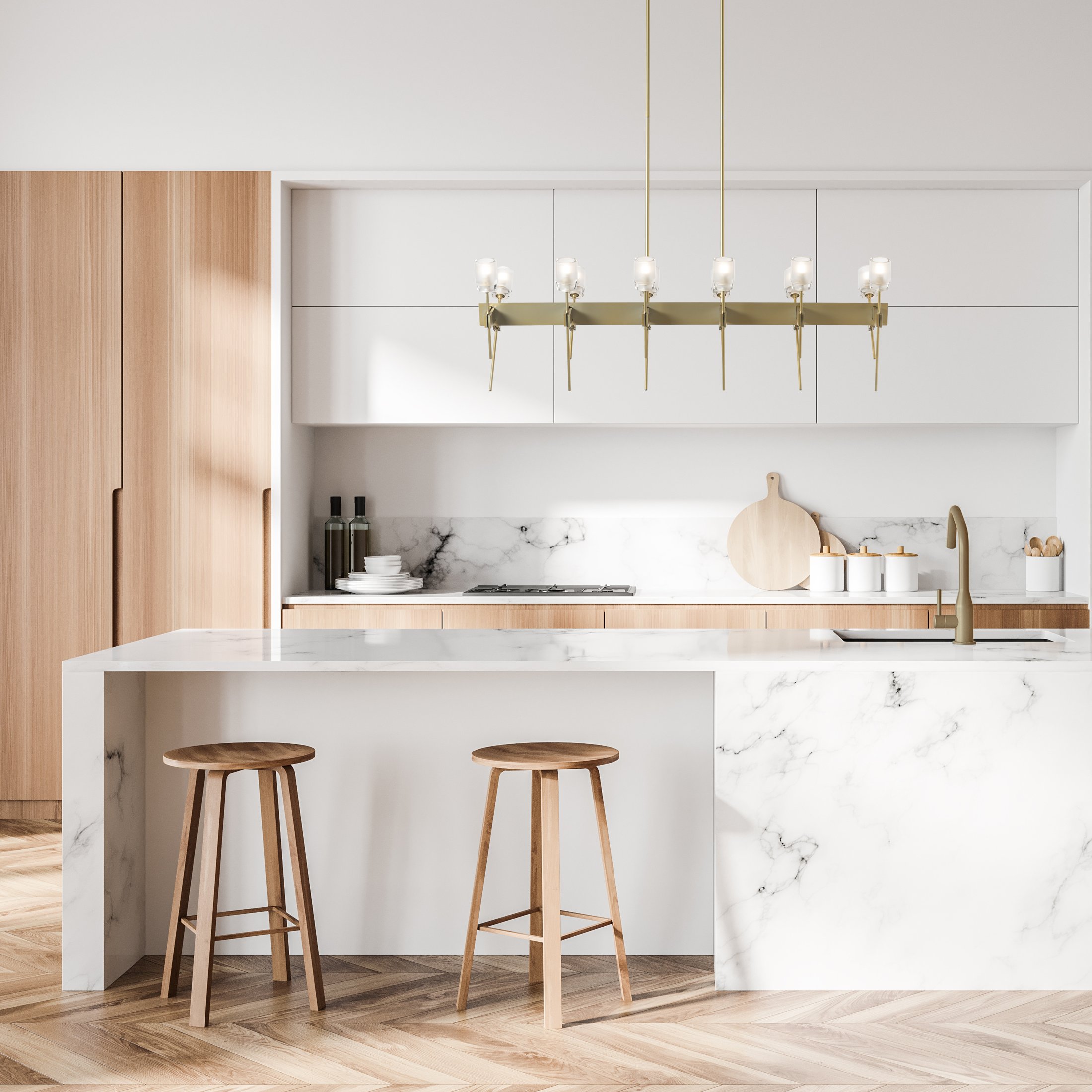 Echo 4 light linear bar pendant 2025