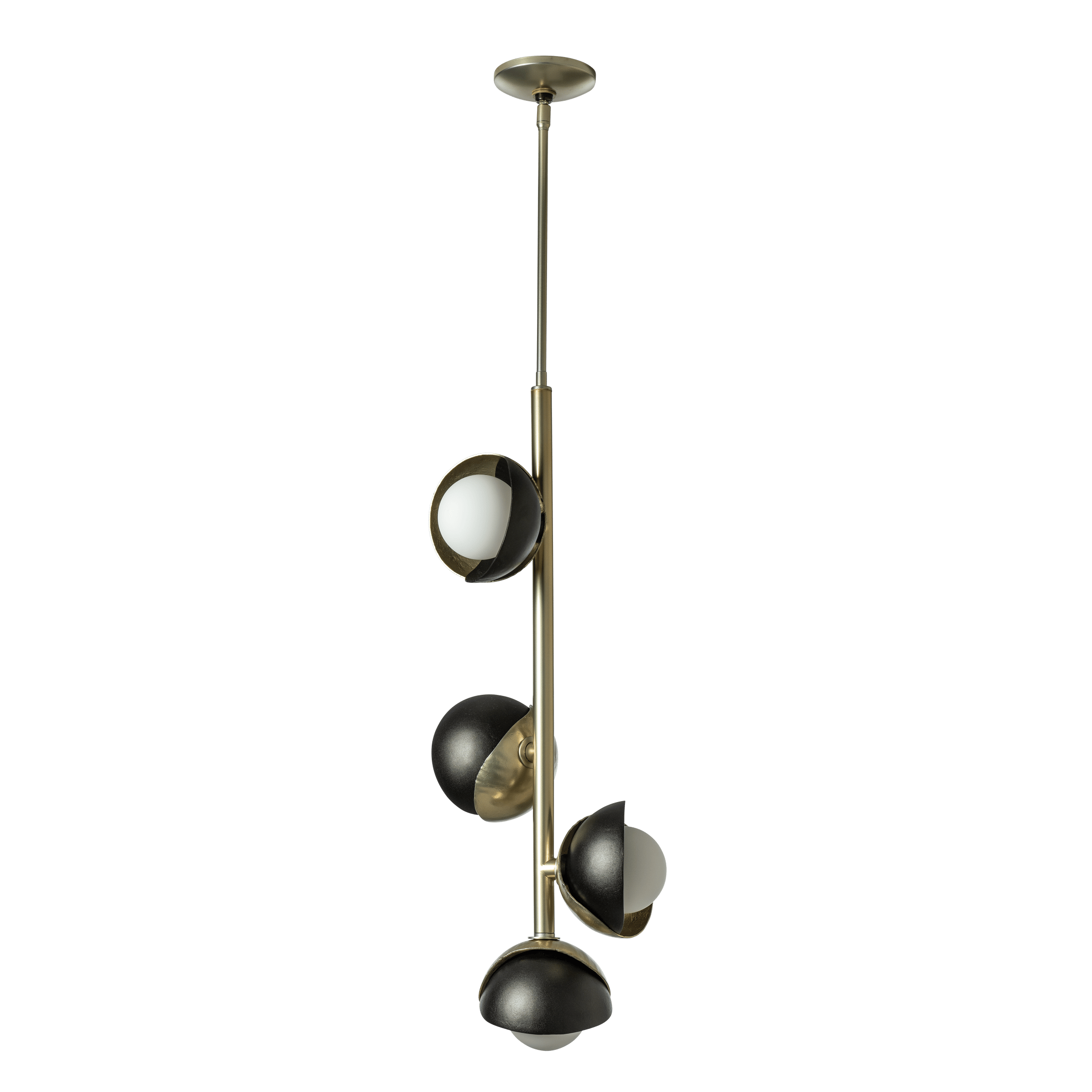 Brooklyn 4-Light Double Shade Vertical Pendant | by