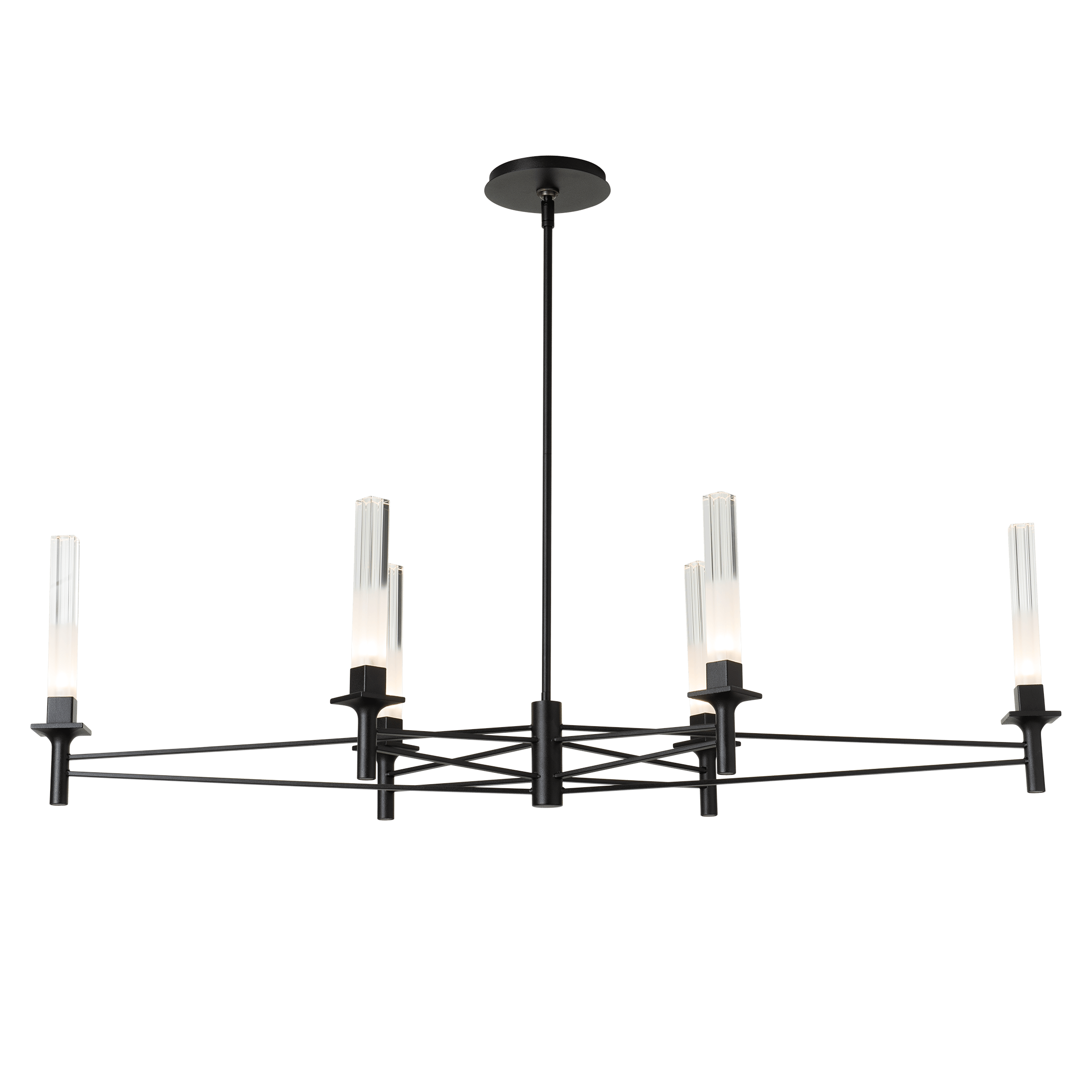Truss 6-Arm Linear Chandelier | by Hubbardton Forge | 131623