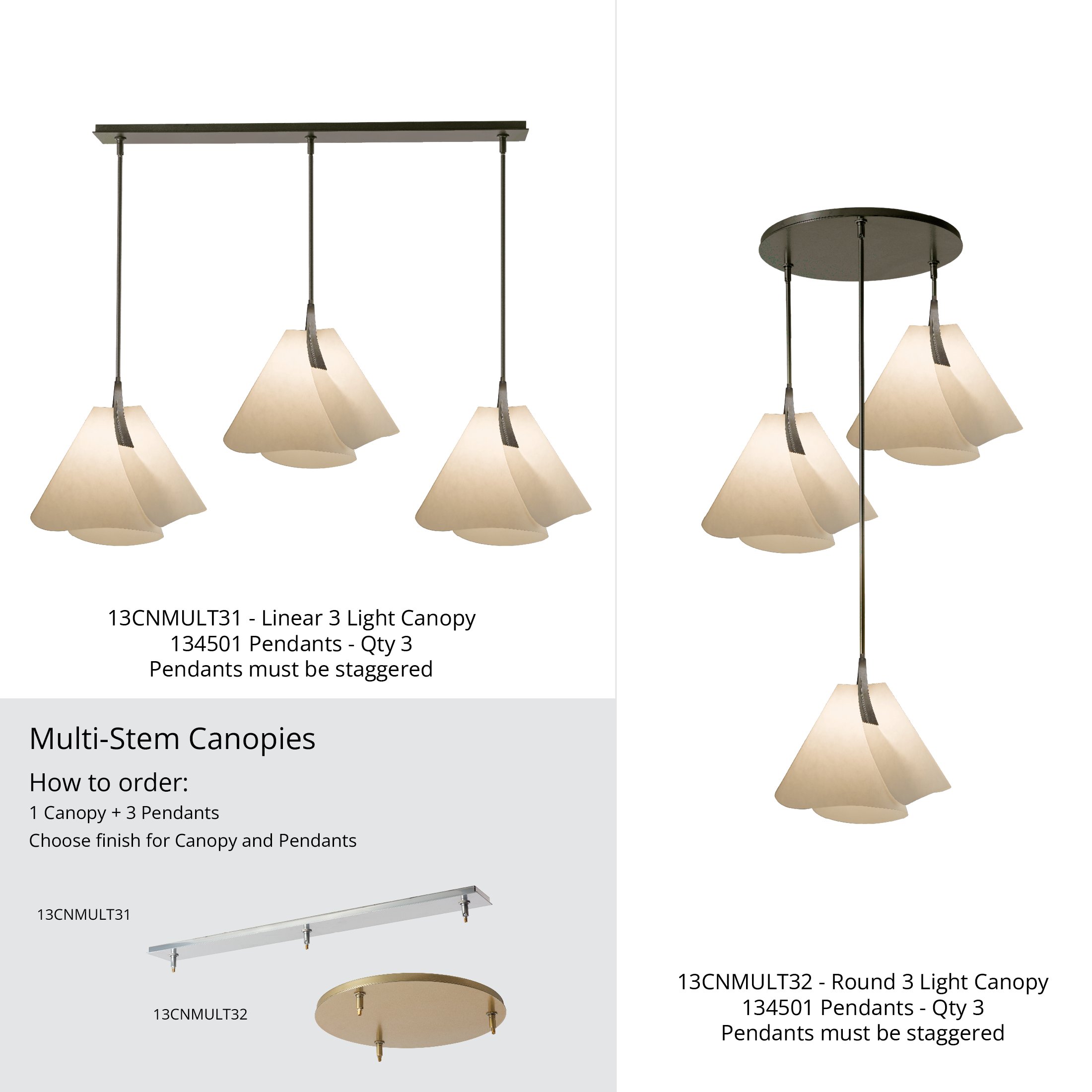 Mobius Small Pendant | by Hubbardton Forge | 134501