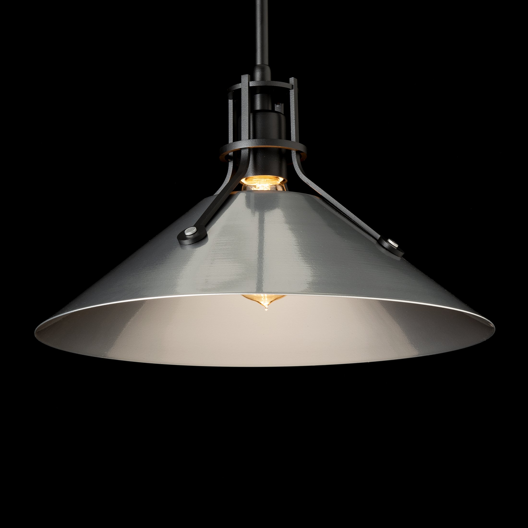 Henry Medium Steel Shade Pendant | by Hubbardton Forge | 134550