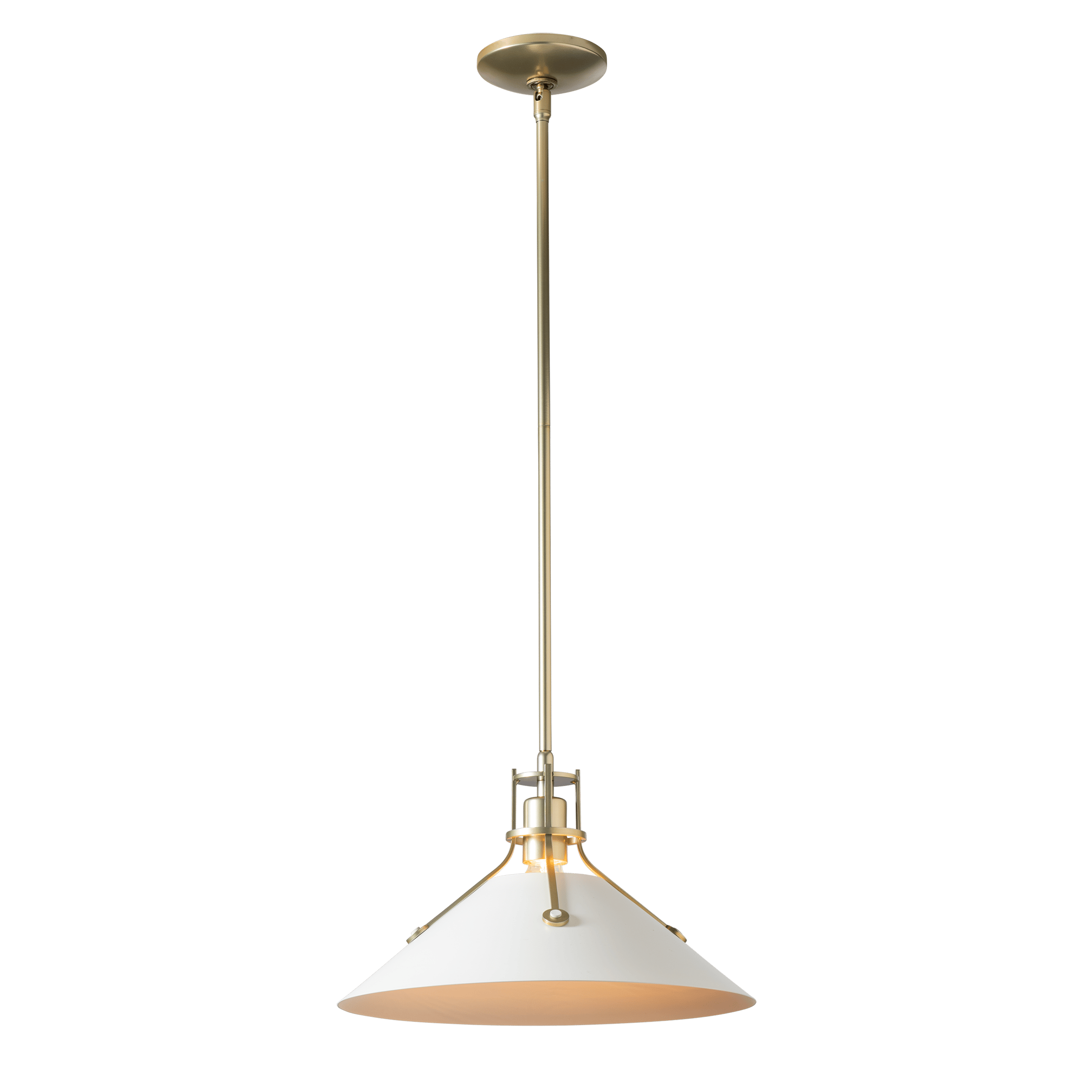 Henry Medium Steel Shade Pendant | by Hubbardton Forge | 134550