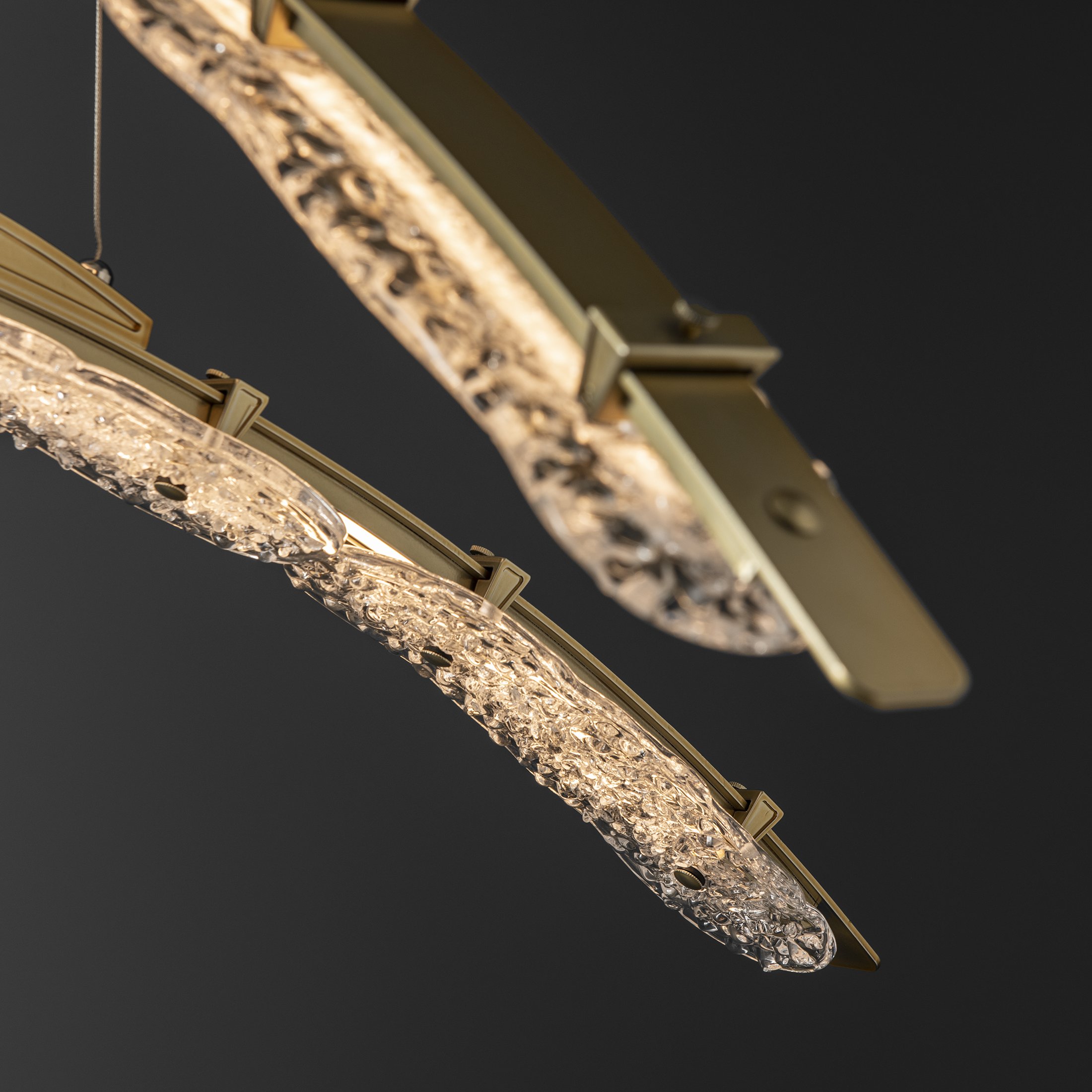 Glissade Double Large LED Pendant | by Hubbardton Forge | 137587