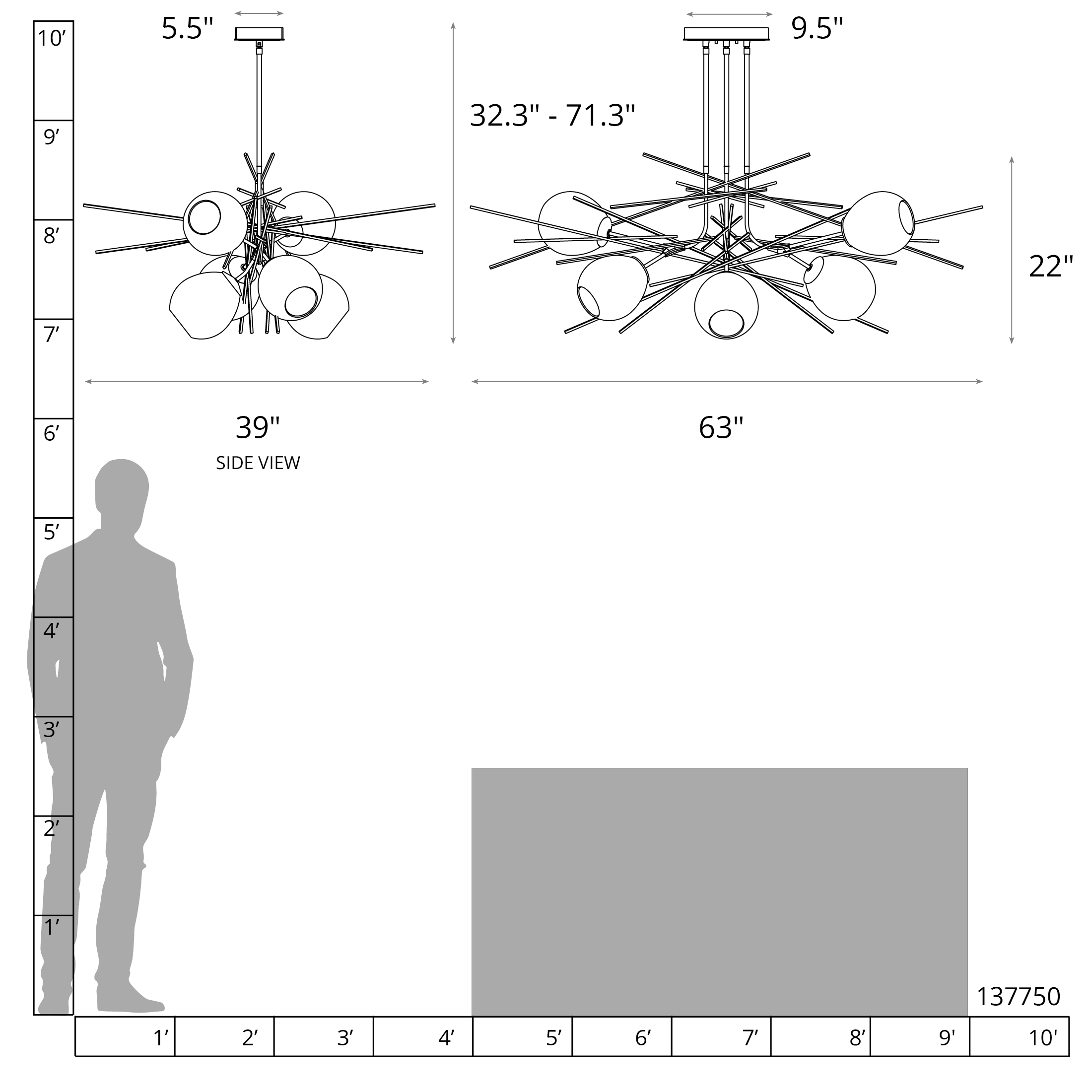 Griffin Pendant | by Hubbardton Forge | 137750