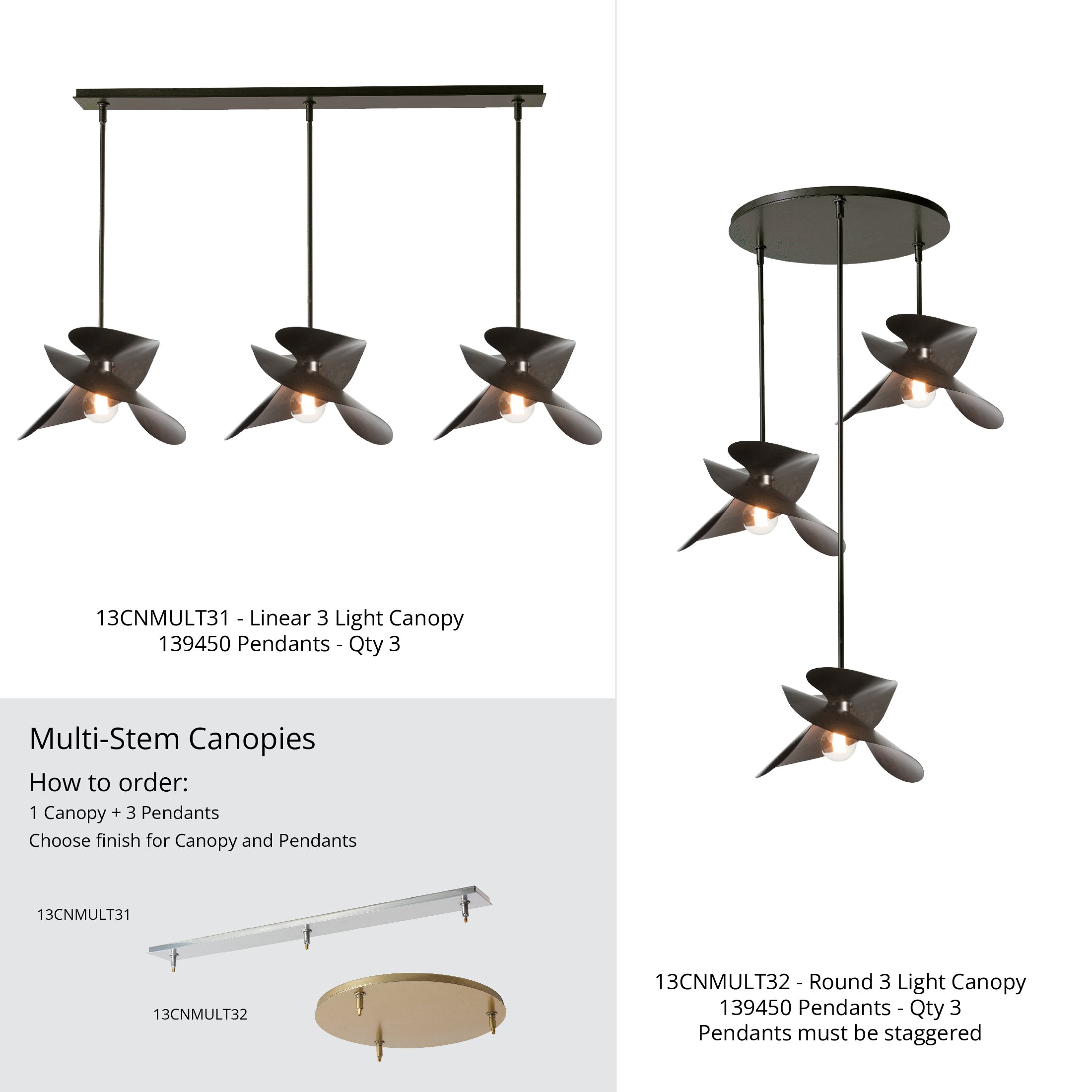 Hibiscus Small Pendant | by Hubbardton Forge | 139450